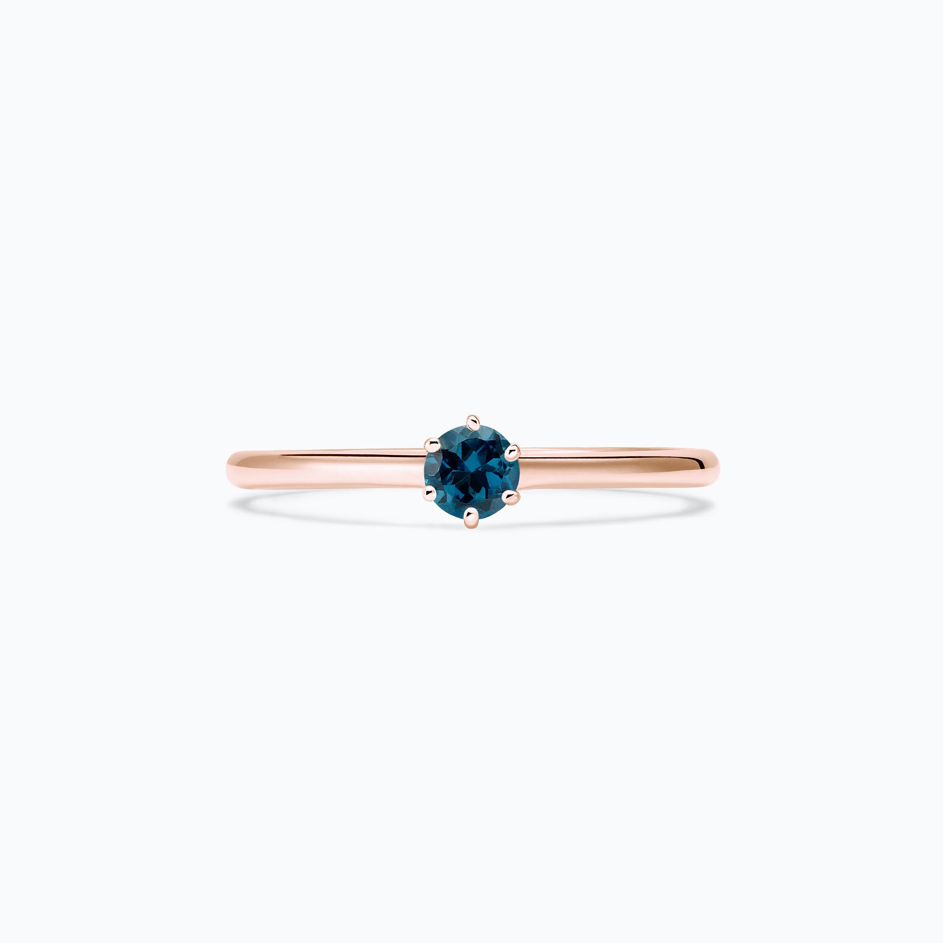 Solitaire Félicia Topaze Blue London 3.5 mm