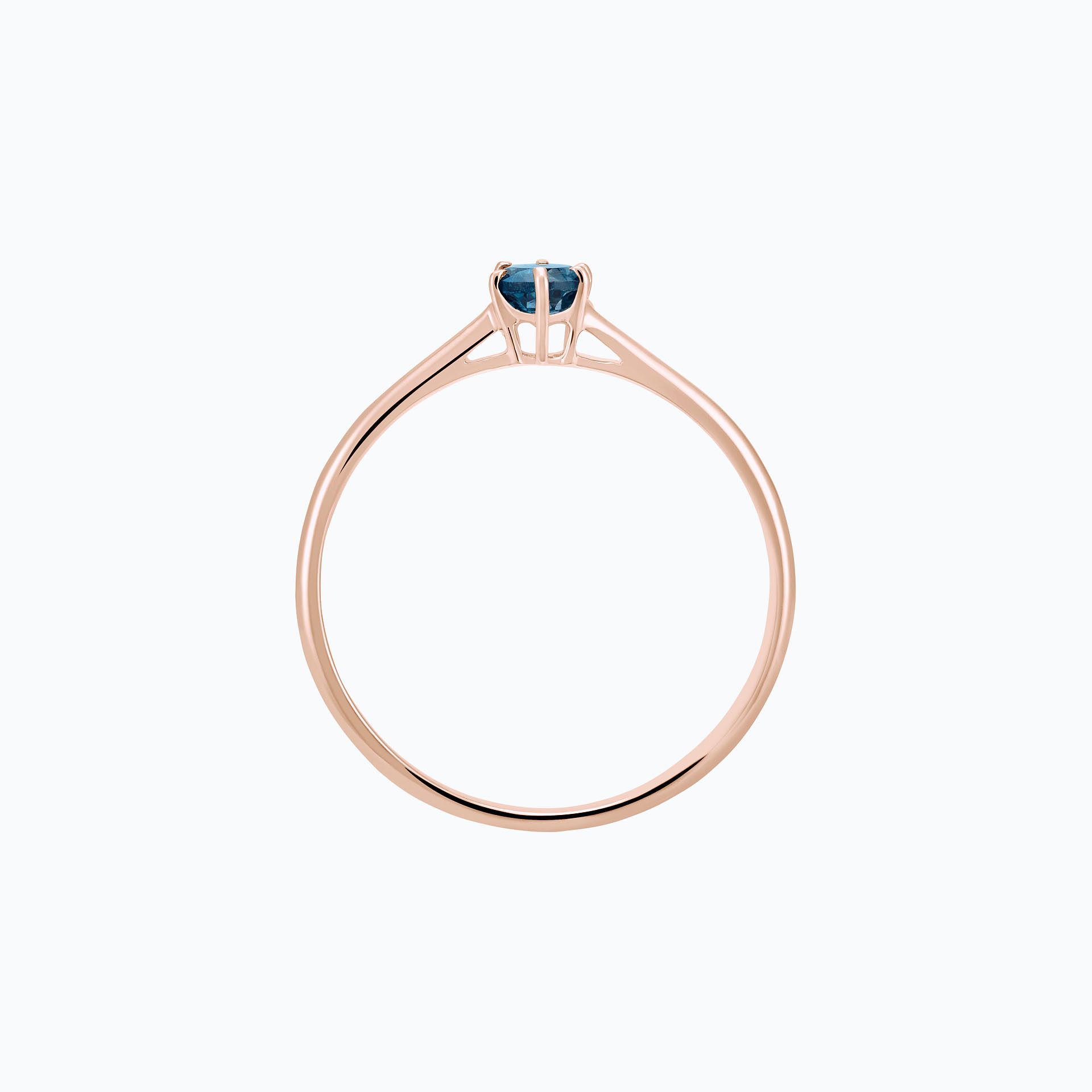 Solitaire Félicia Topaze Blue London 3.5 mm