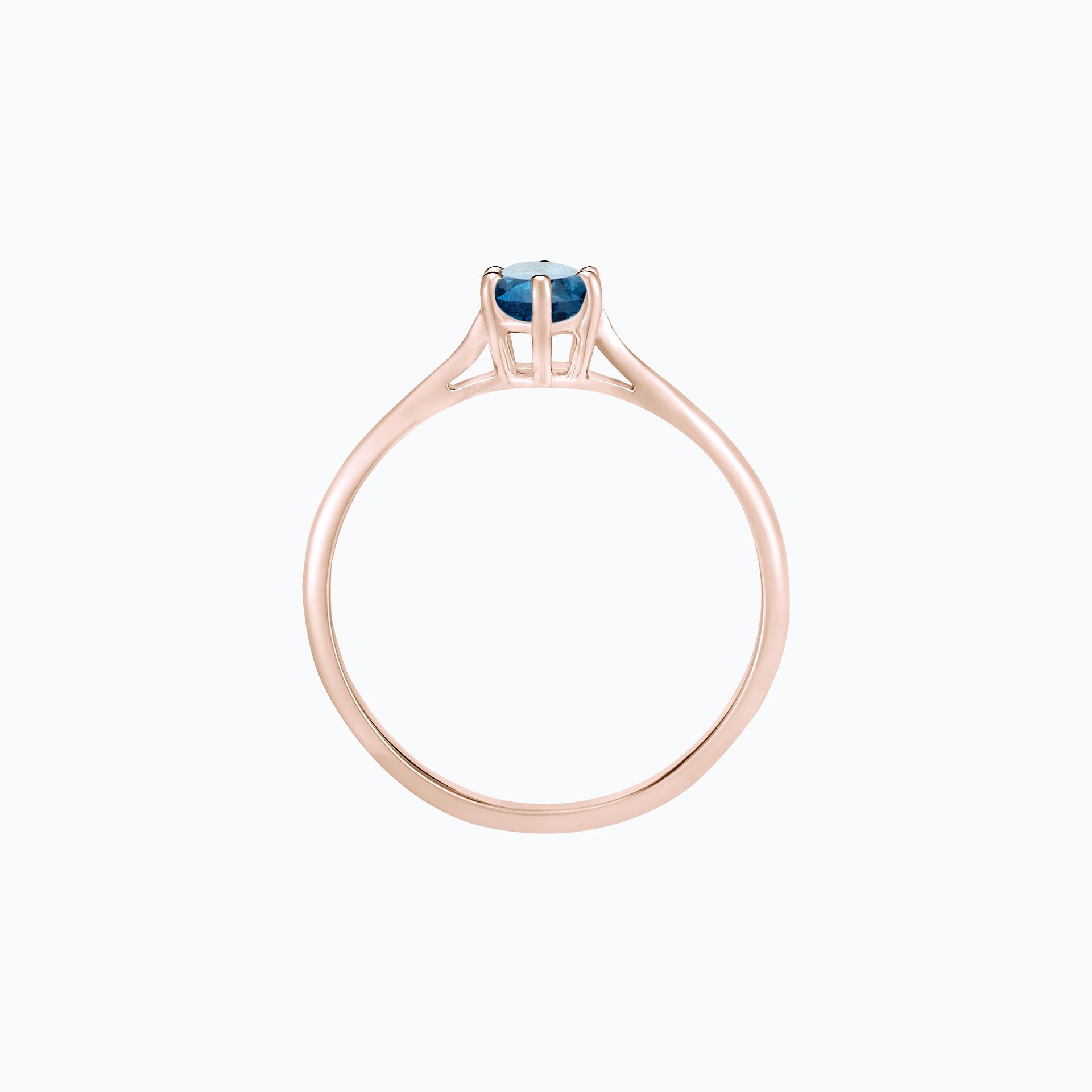 Solitaire Félicia Topaze Blue London 4.5 mm
