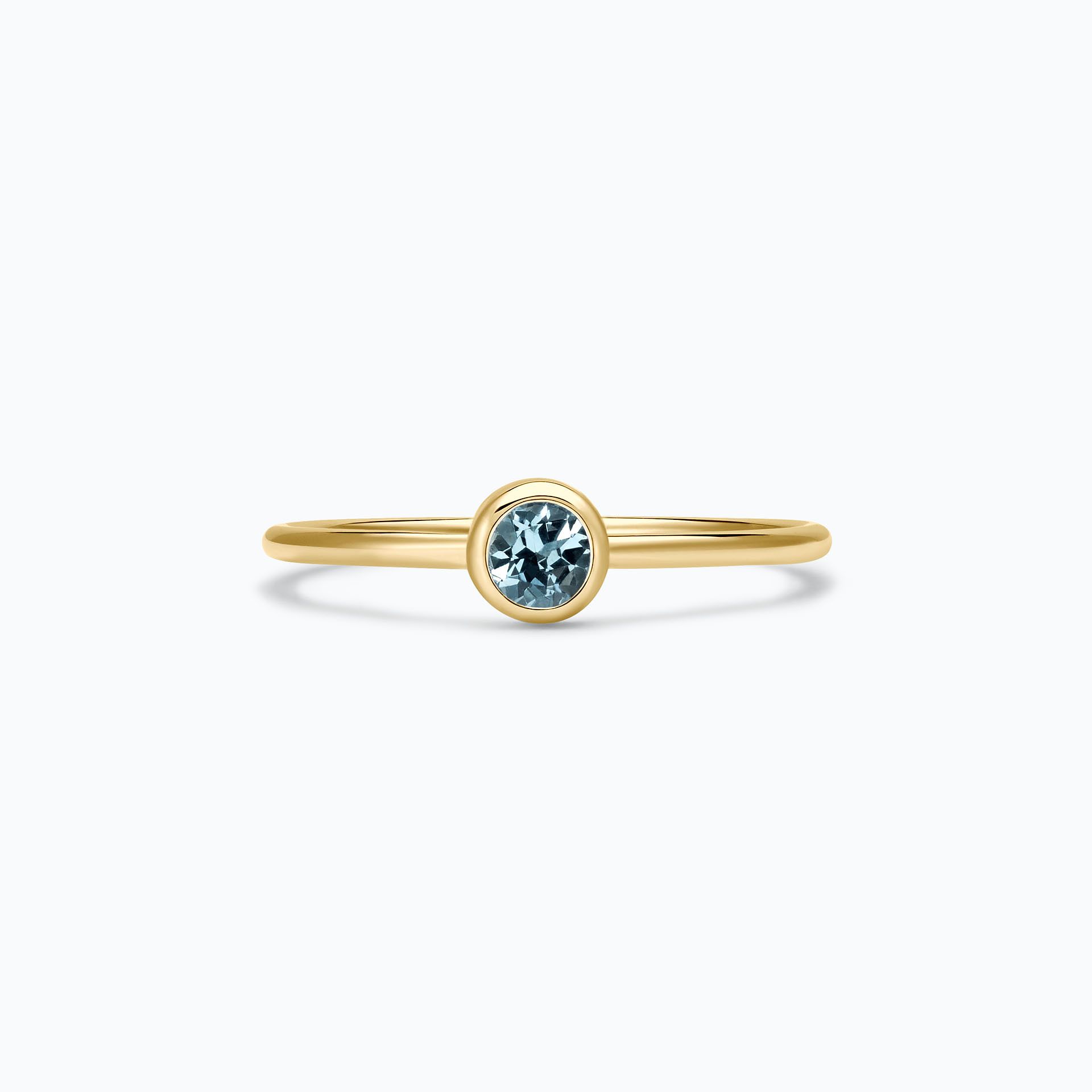 Solitaire Harmony Aigue-Marine 3.5 mm