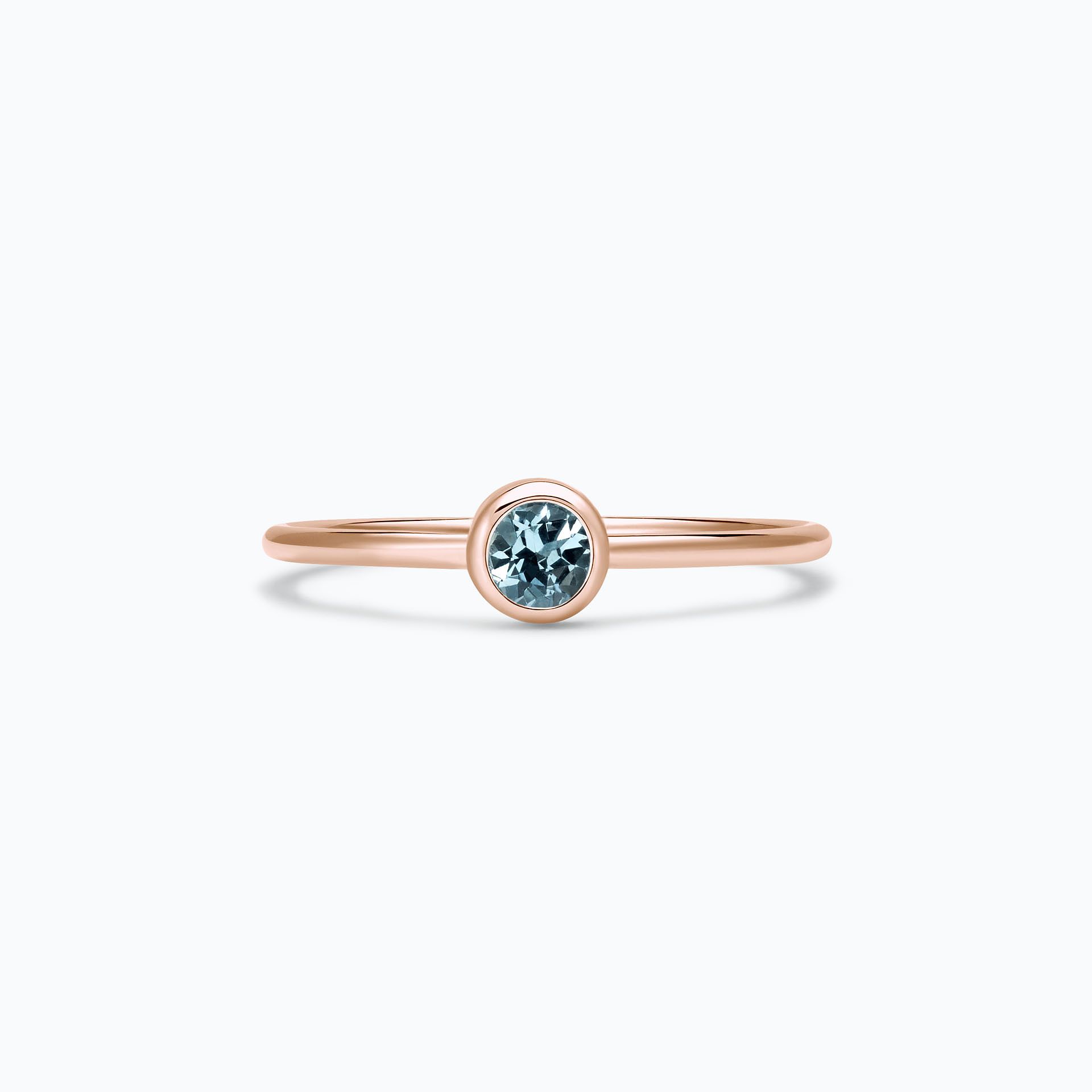 Solitaire Harmony Aigue-Marine 3.5 mm