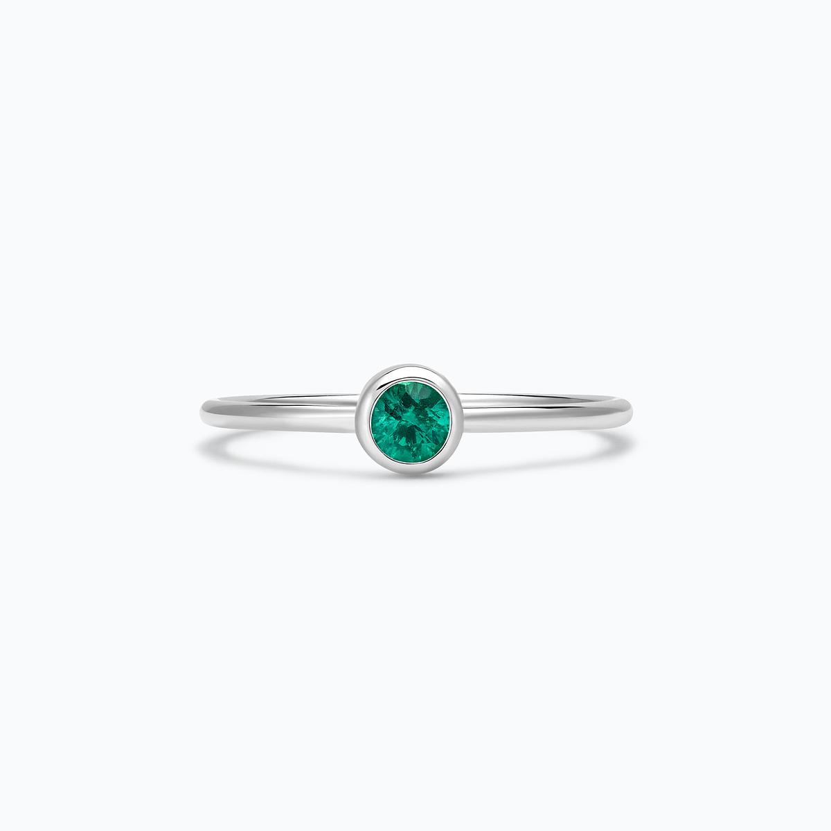 Solitaire Harmony Émeraude 3.5 mm