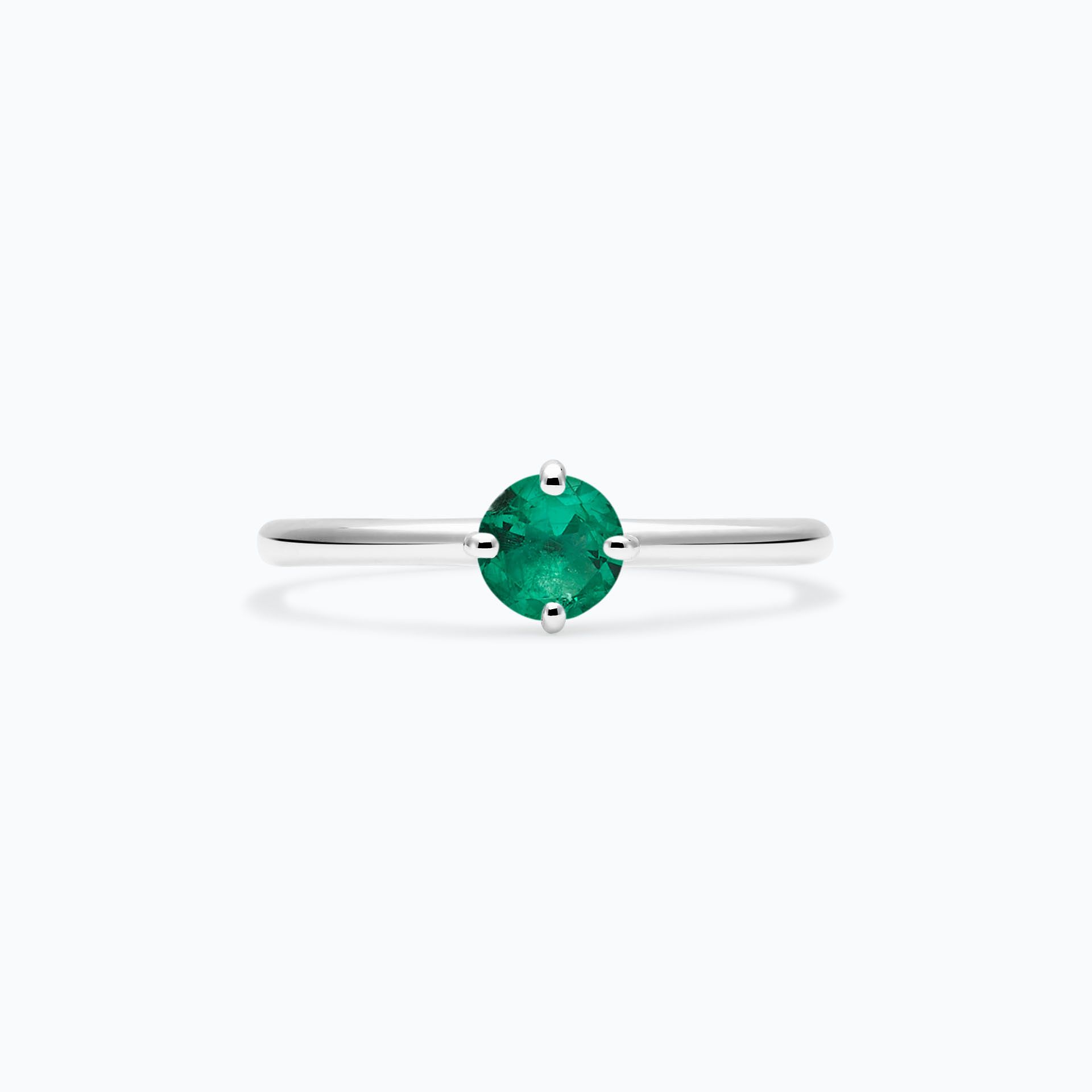 Solitaire Alva Émeraude 4.5 mm