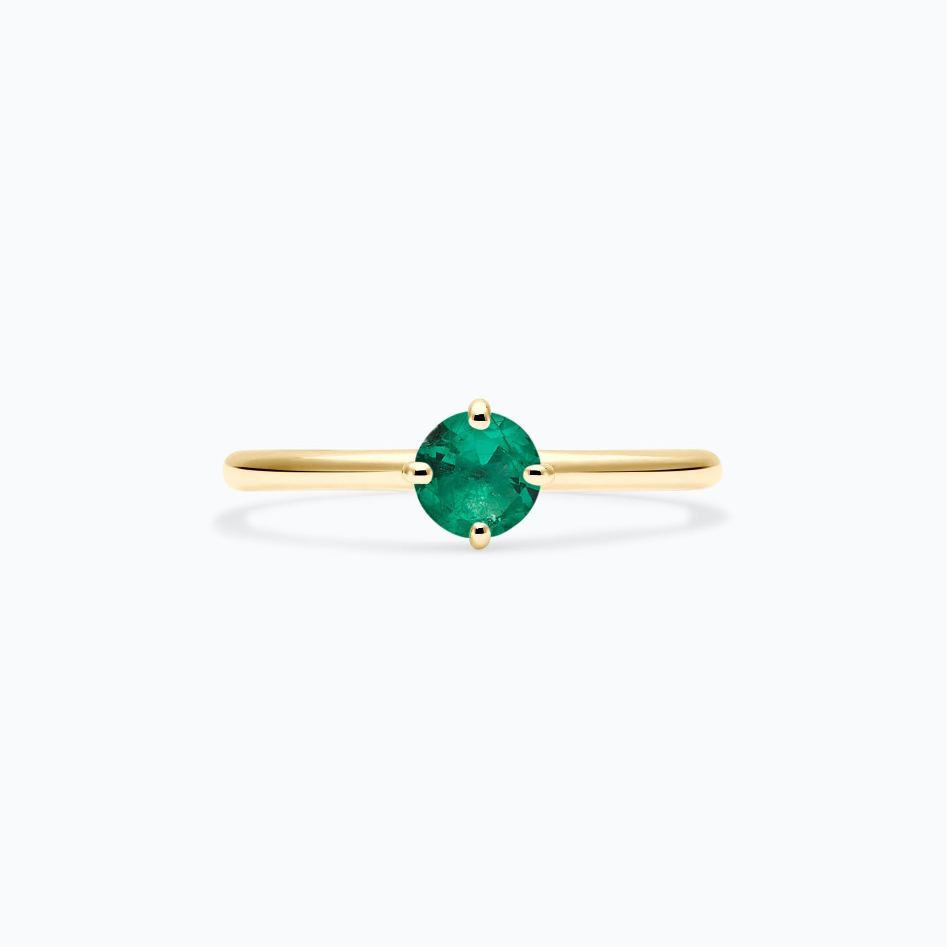 Solitaire Alva Émeraude 4.5 mm