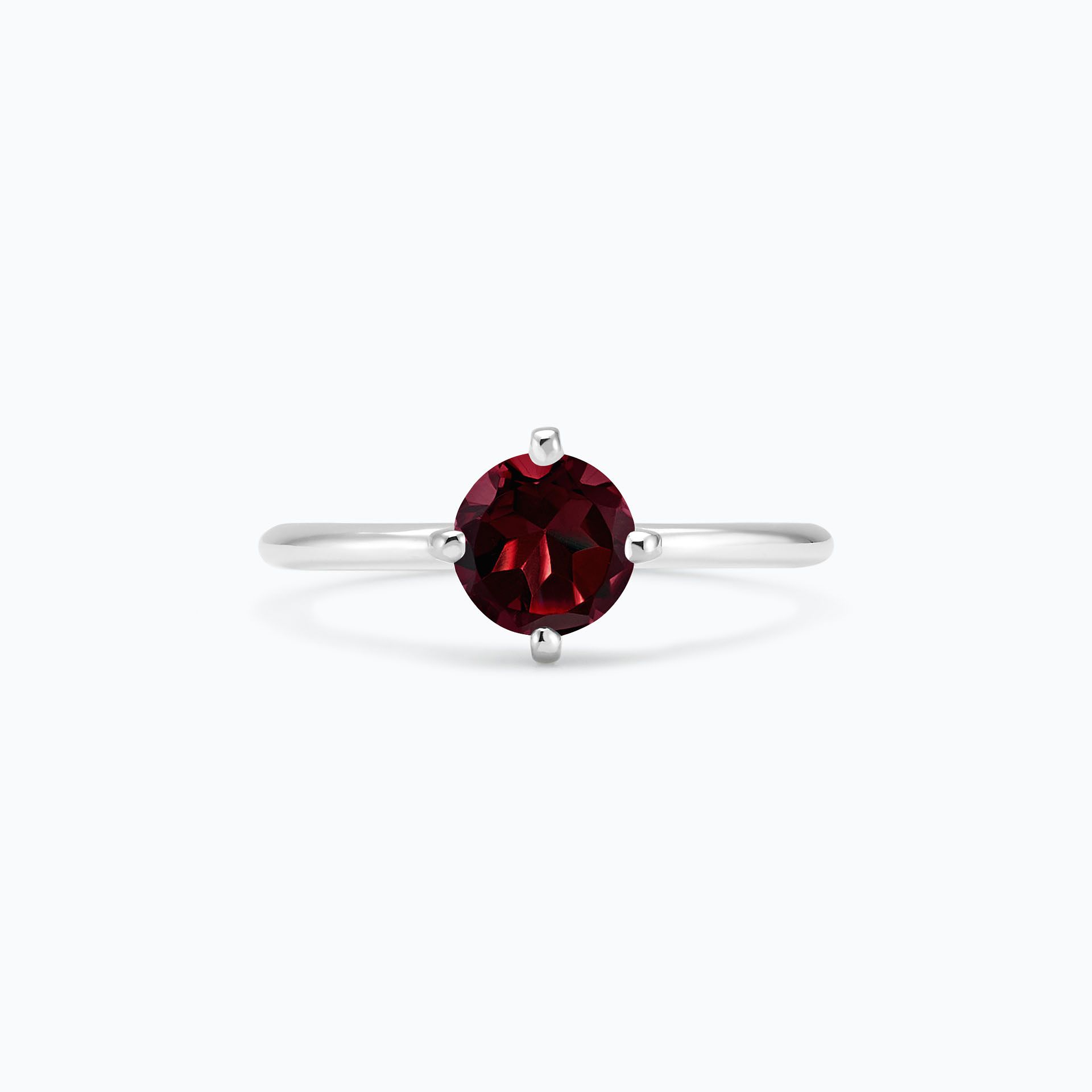 Solitaire Alva Grenat 6 mm