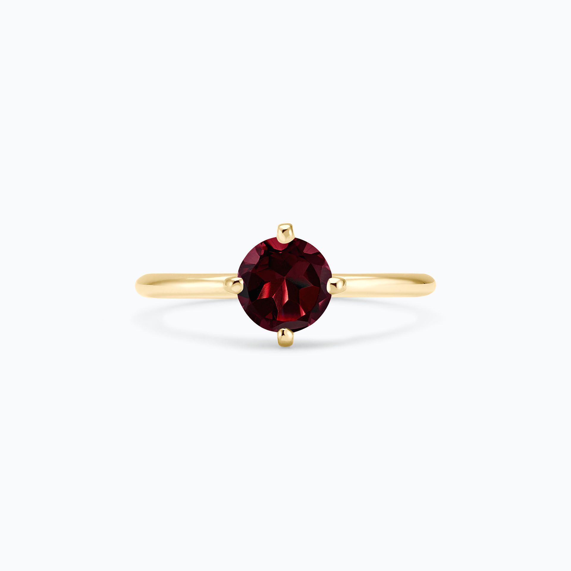 Solitaire Alva Grenat 6 mm