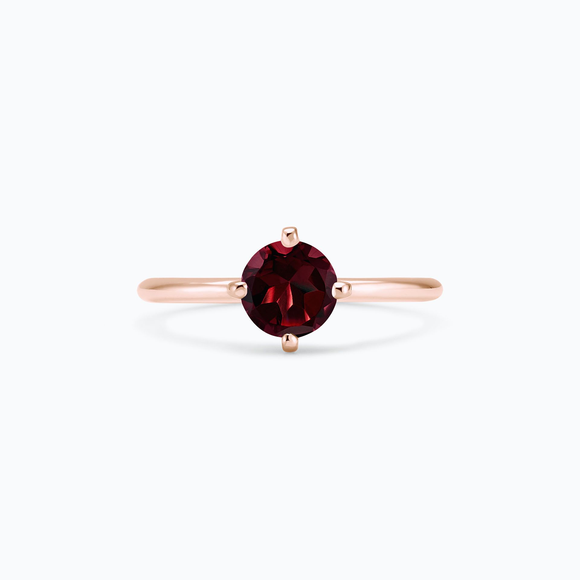 Solitaire Alva Grenat 6 mm