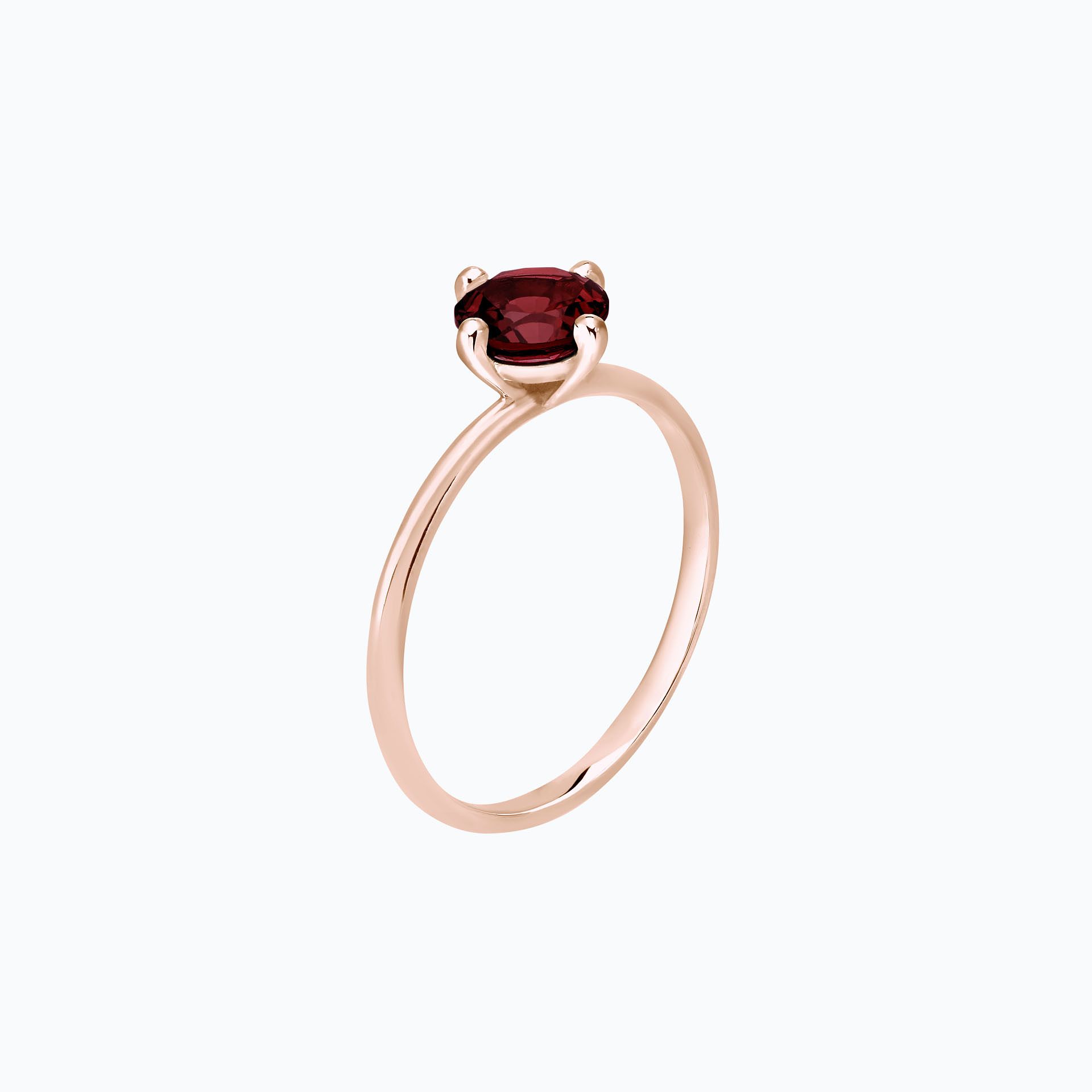 Solitaire Alva Grenat 6 mm