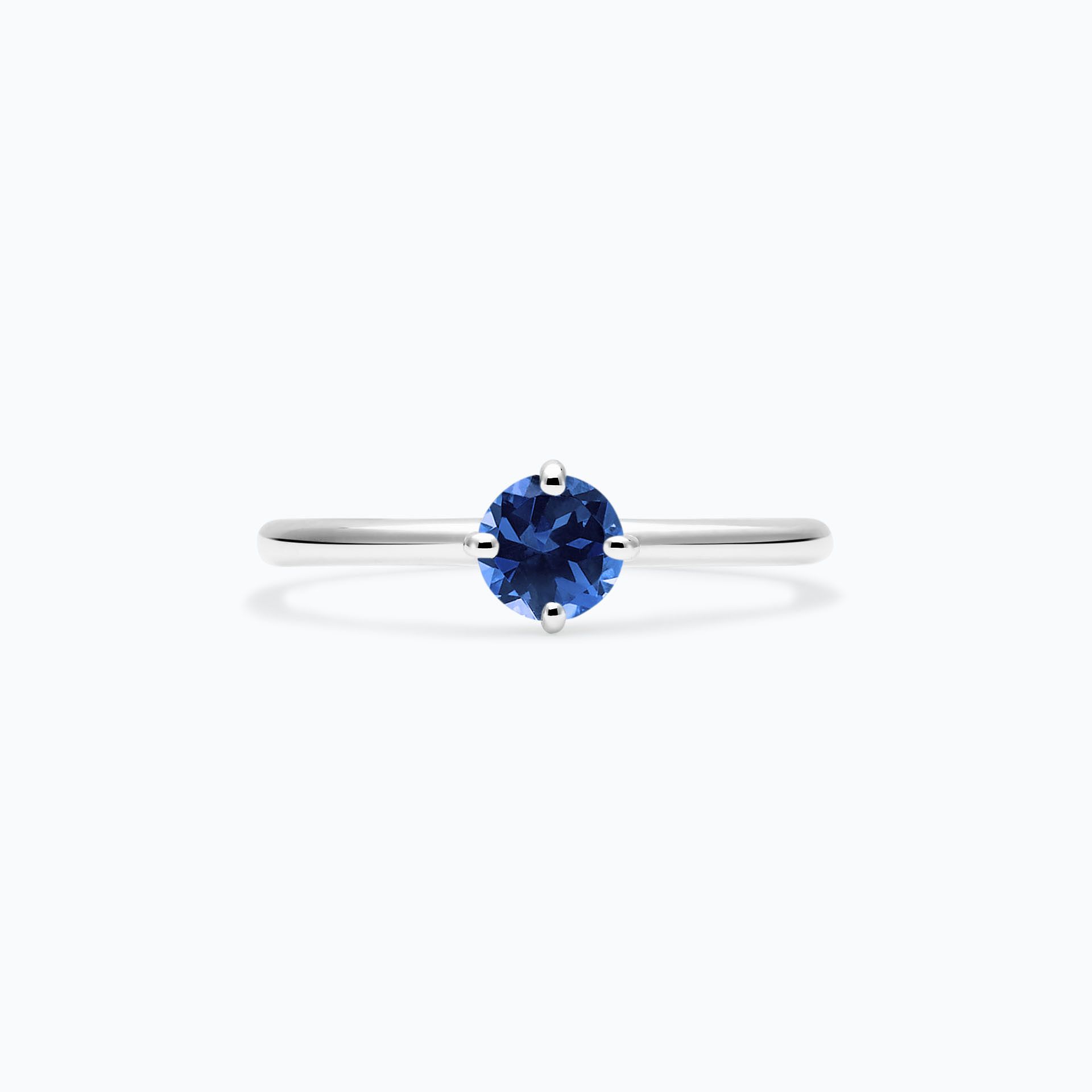 Solitaire Alva Saphir Bleu Éclipse 4.5 mm