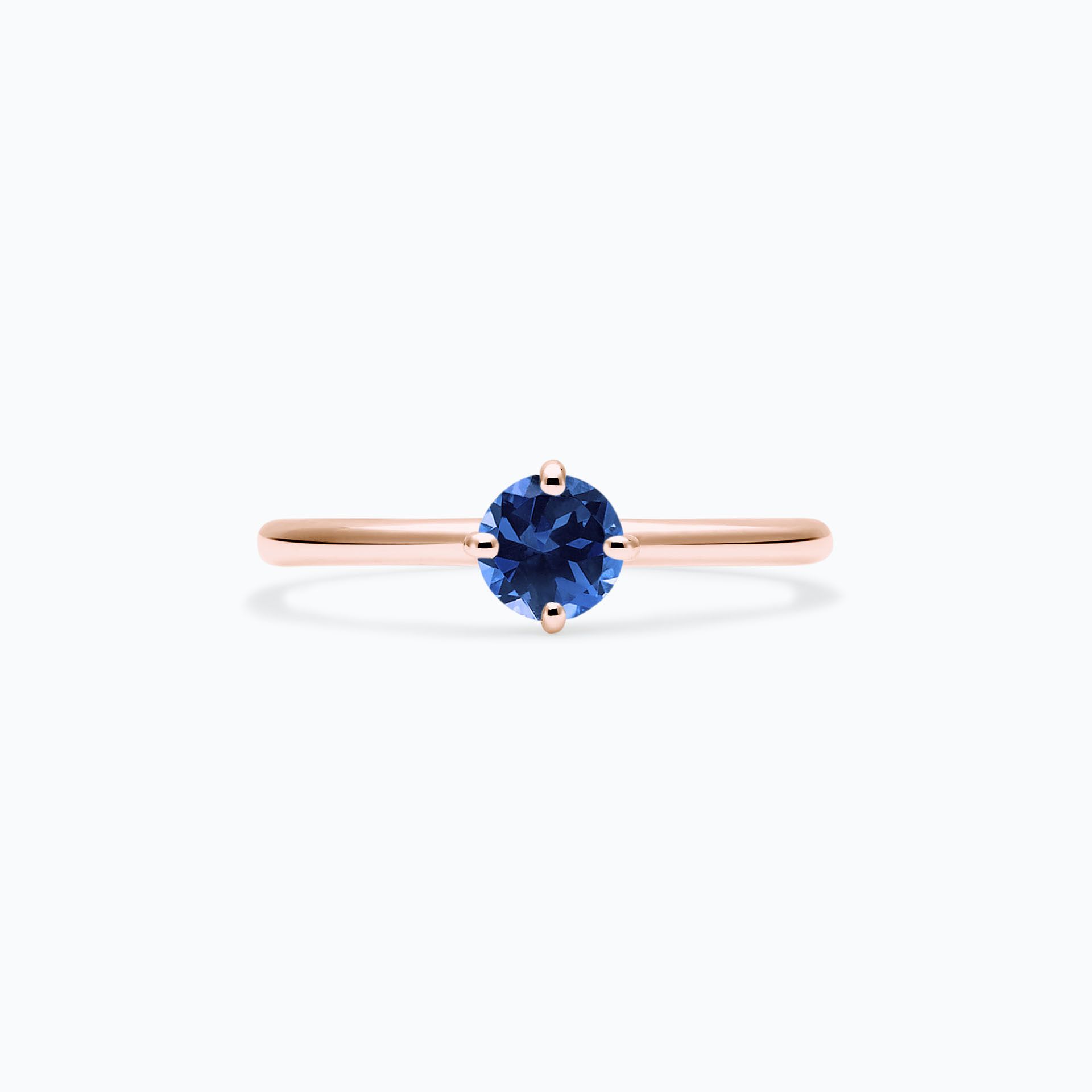 Solitaire Alva Saphir Bleu Éclipse 4.5 mm