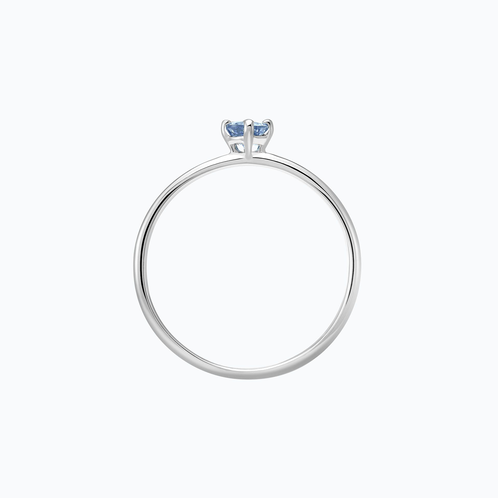 Solitaire Alva Saphir Bleu Tendre 3.5 mm