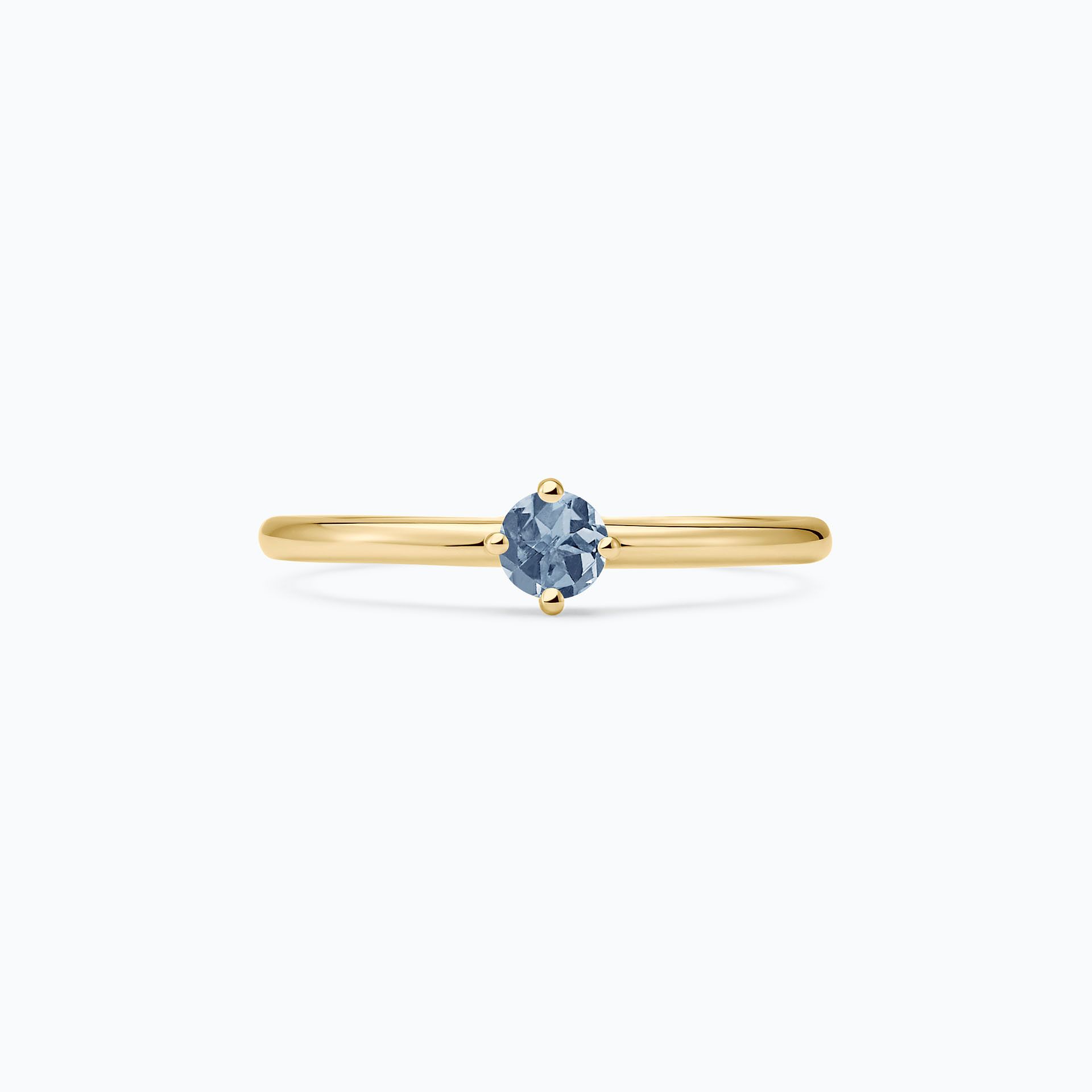 Solitaire Alva Saphir Bleu Tendre 3.5 mm