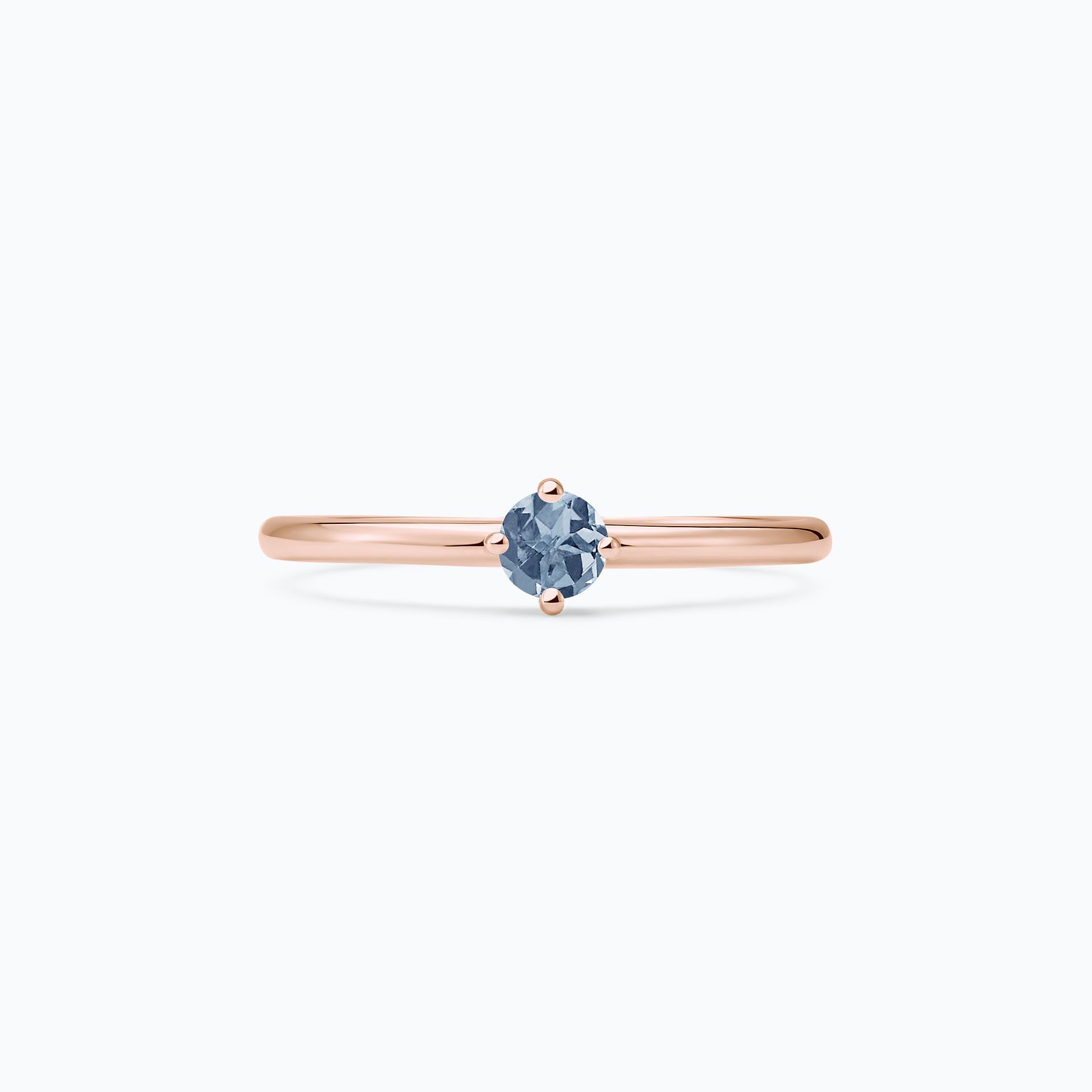 Solitaire Alva Saphir Bleu Tendre 3.5 mm