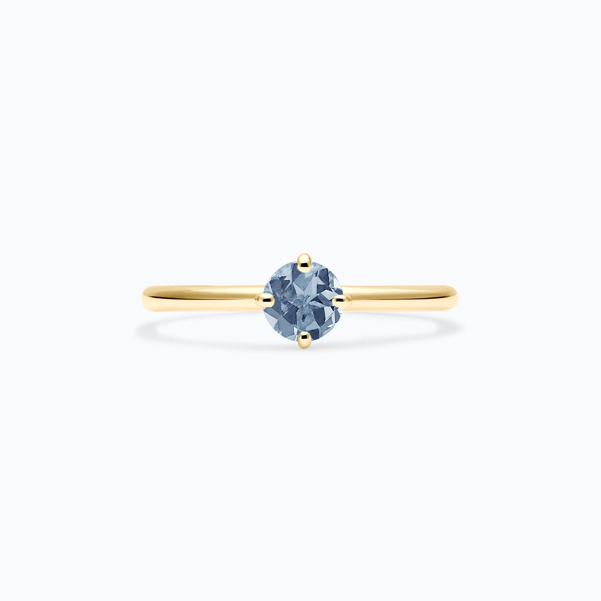 Solitaire Alva Saphir Bleu Tendre 4.5 mm