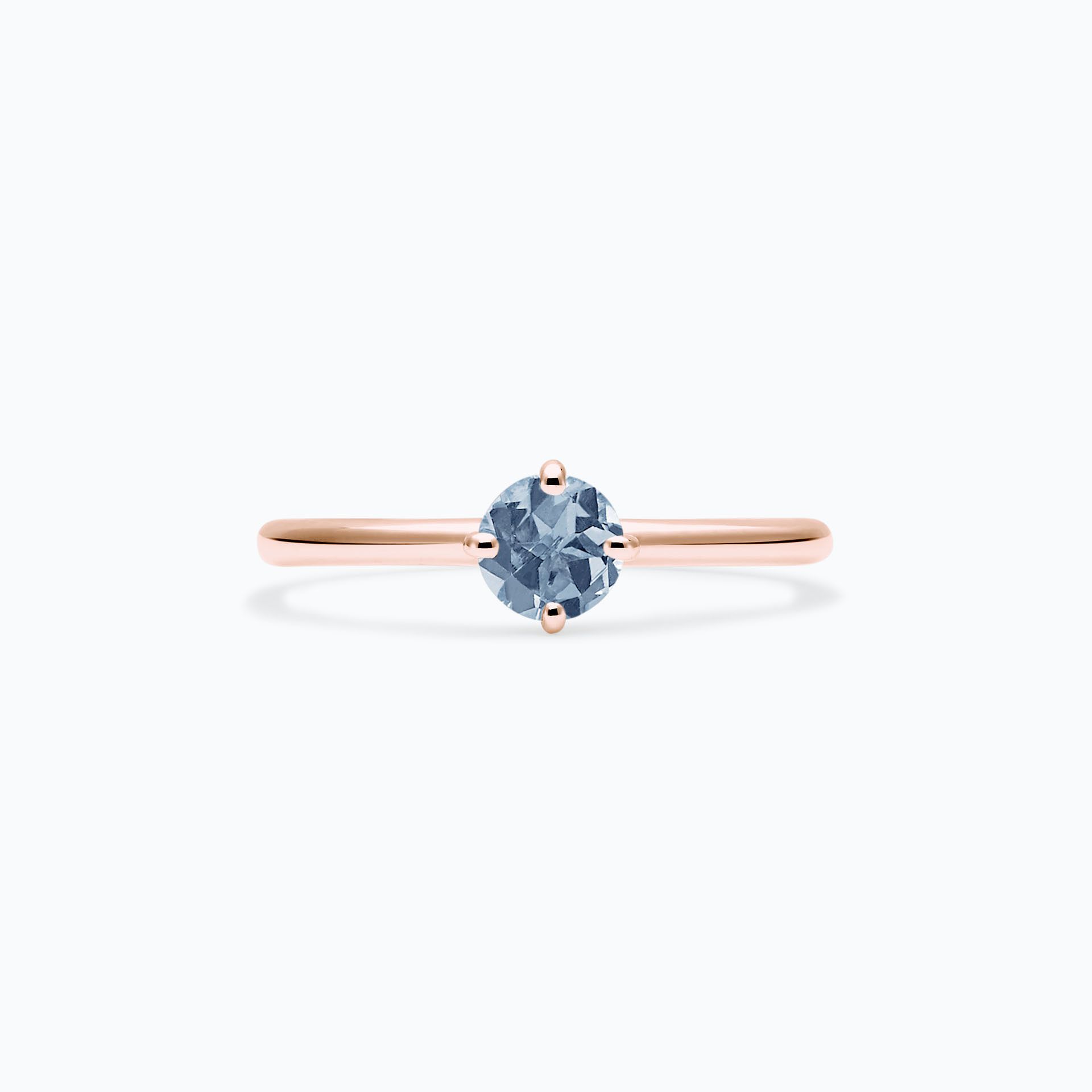 Solitaire Alva Saphir Bleu Tendre 4.5 mm