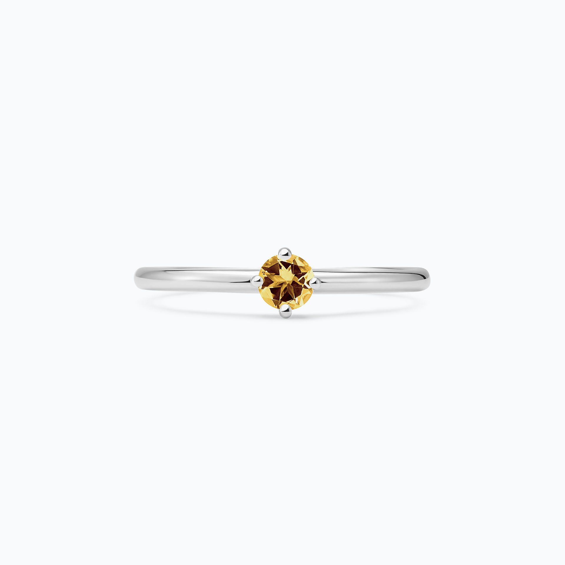 Solitaire Alva Saphir Jaune Tournesol 3.5 mm
