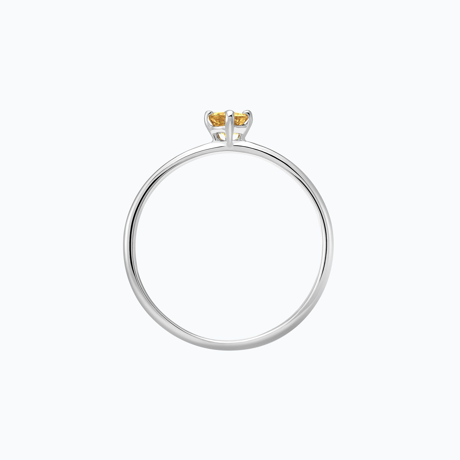 Solitaire Alva Saphir Jaune Tournesol 3.5 mm