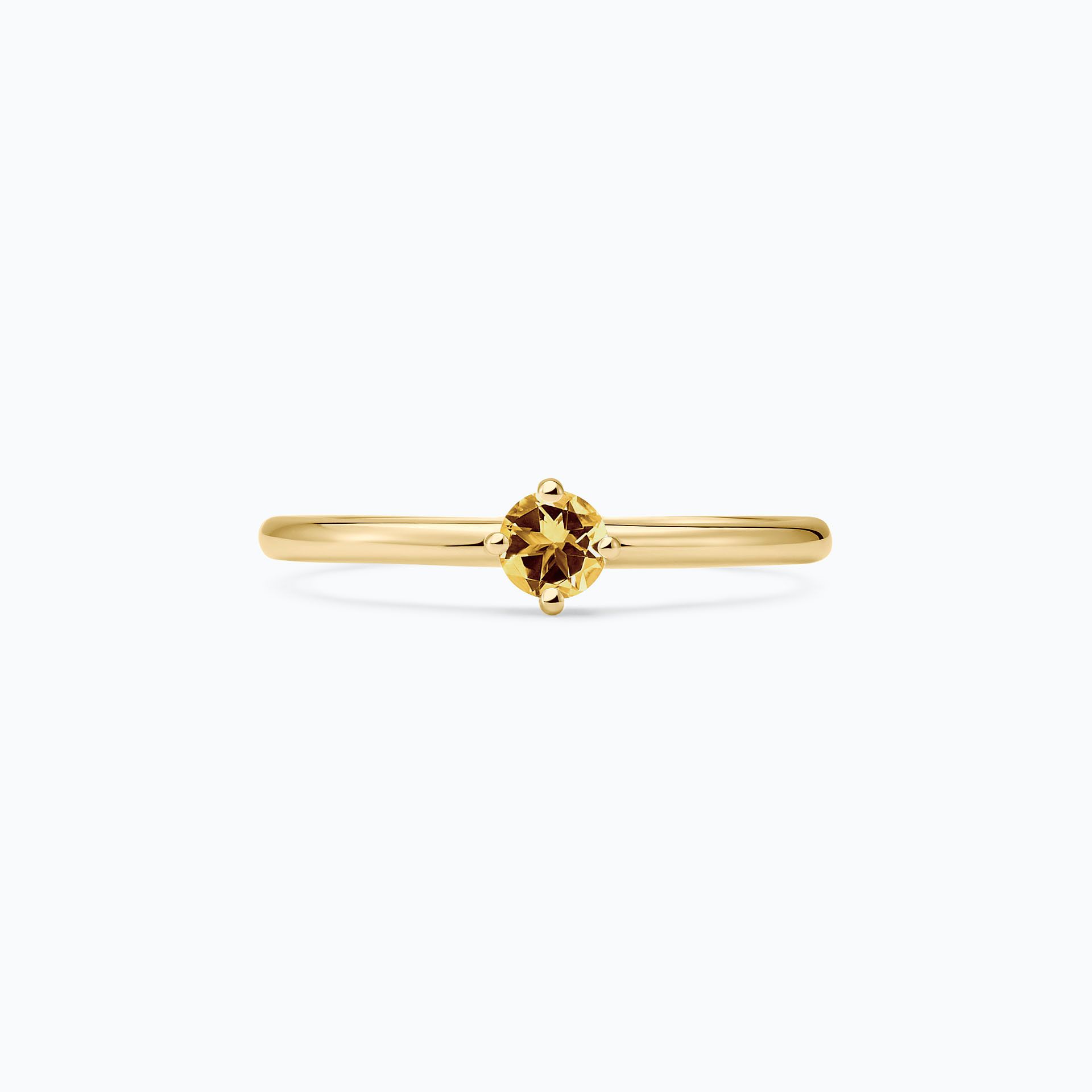 Solitaire Alva Saphir Jaune Tournesol 3.5 mm