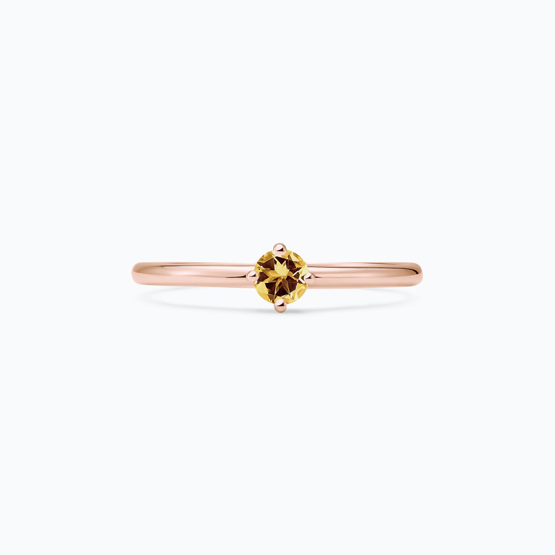 Solitaire Alva Saphir Jaune Tournesol 3.5 mm