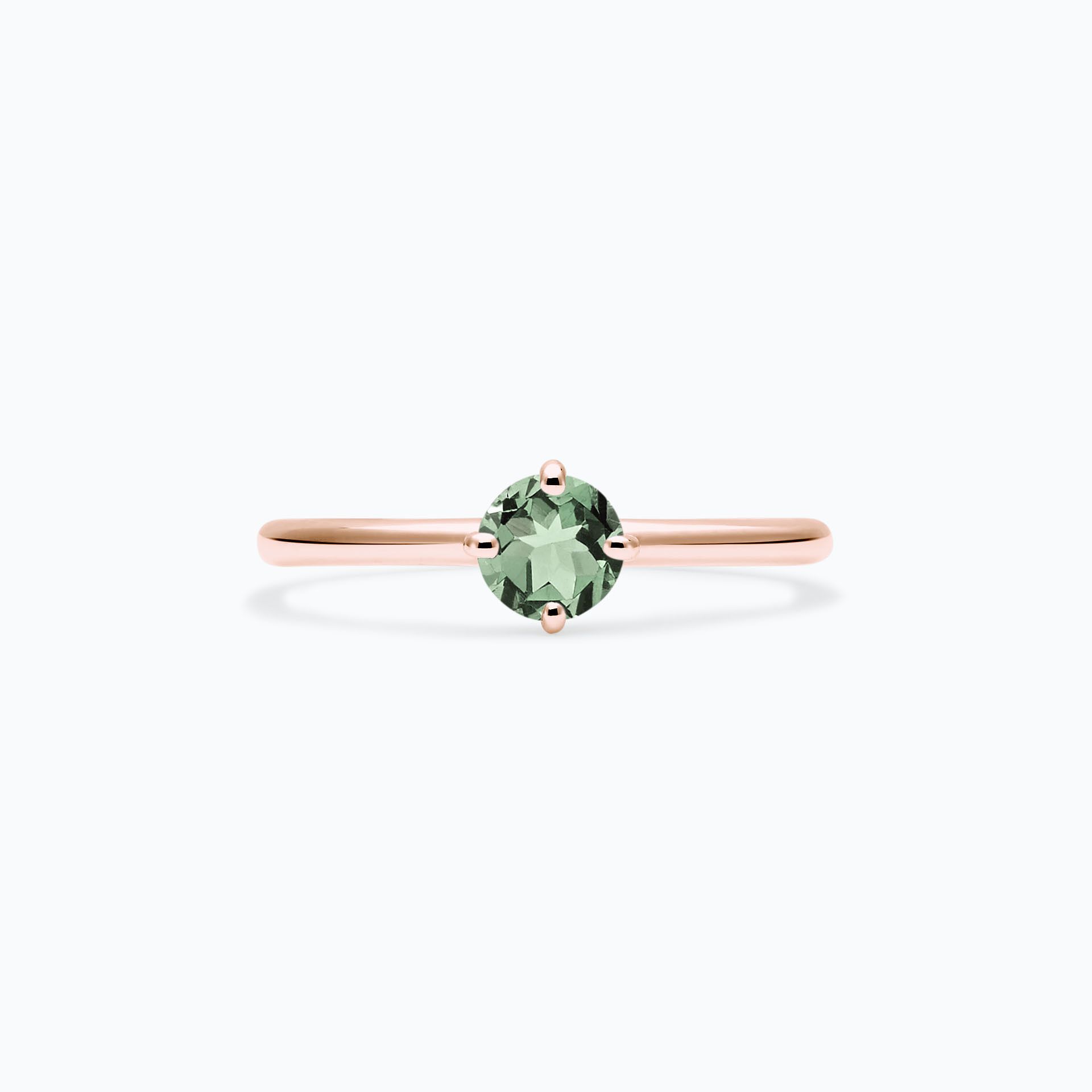 Solitaire Alva Saphir Vert 4.5 mm