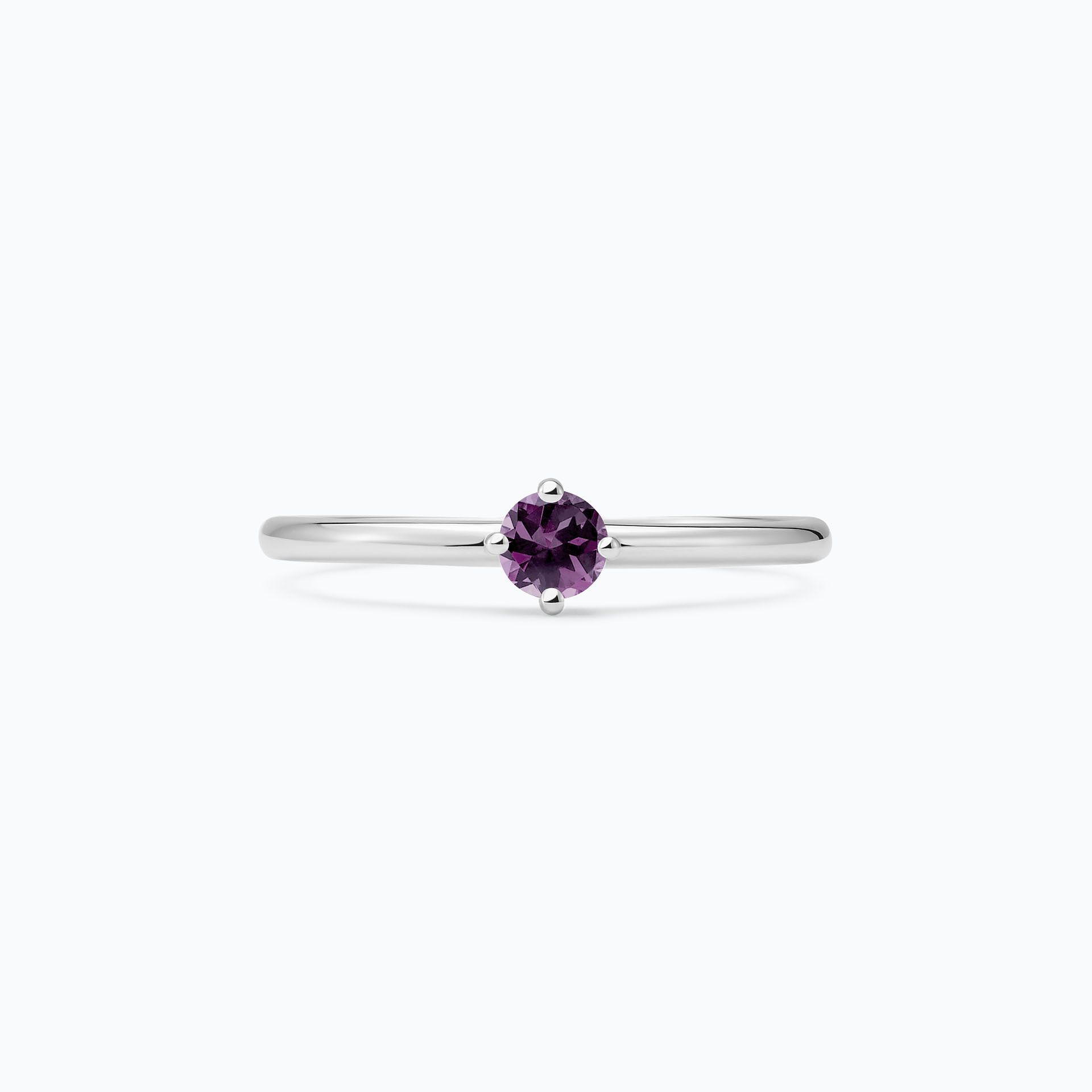 Solitaire Alva Saphir Violet 3.5 mm