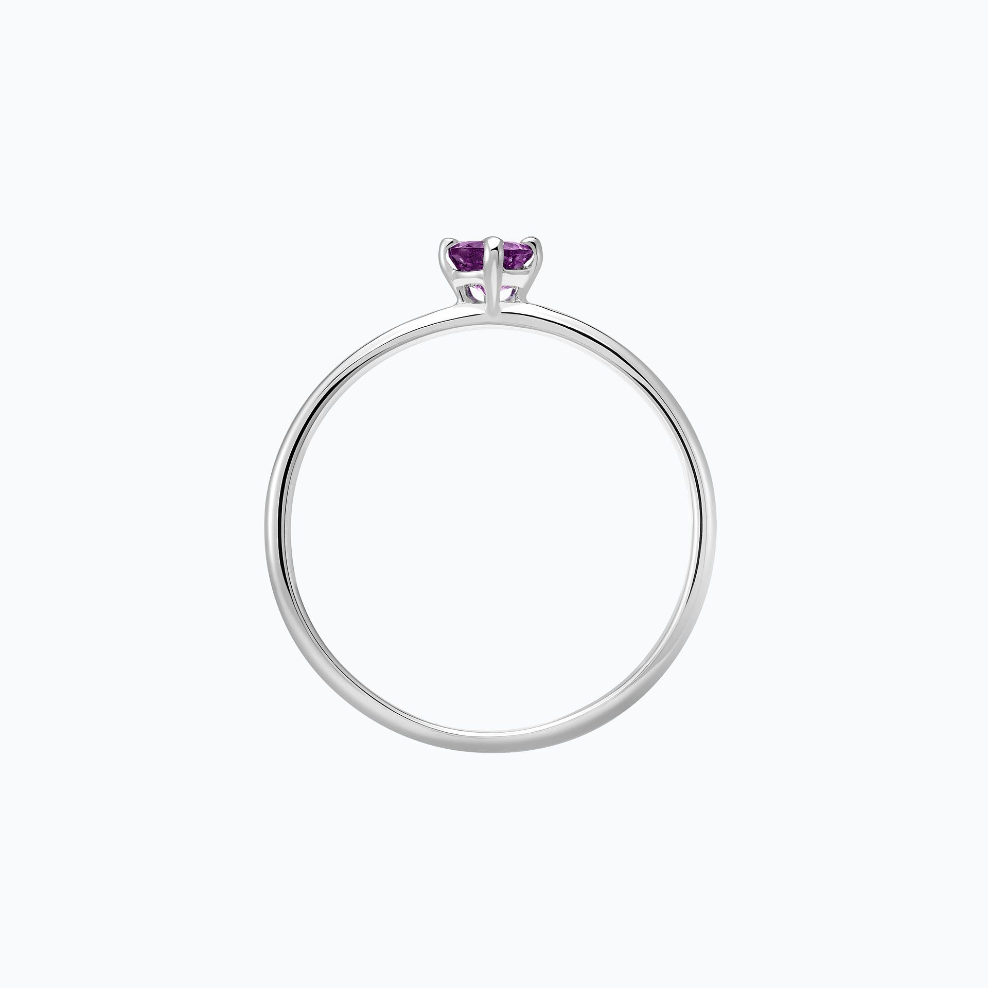 Solitaire Alva Saphir Violet 3.5 mm