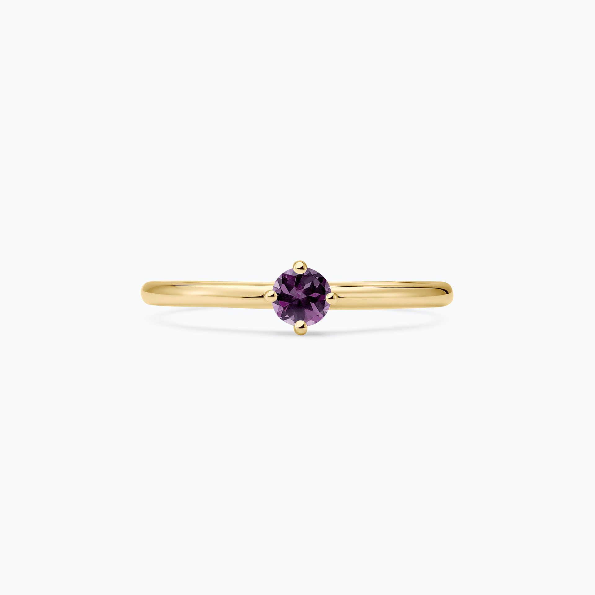 Solitaire Alva Saphir Violet 3.5 mm