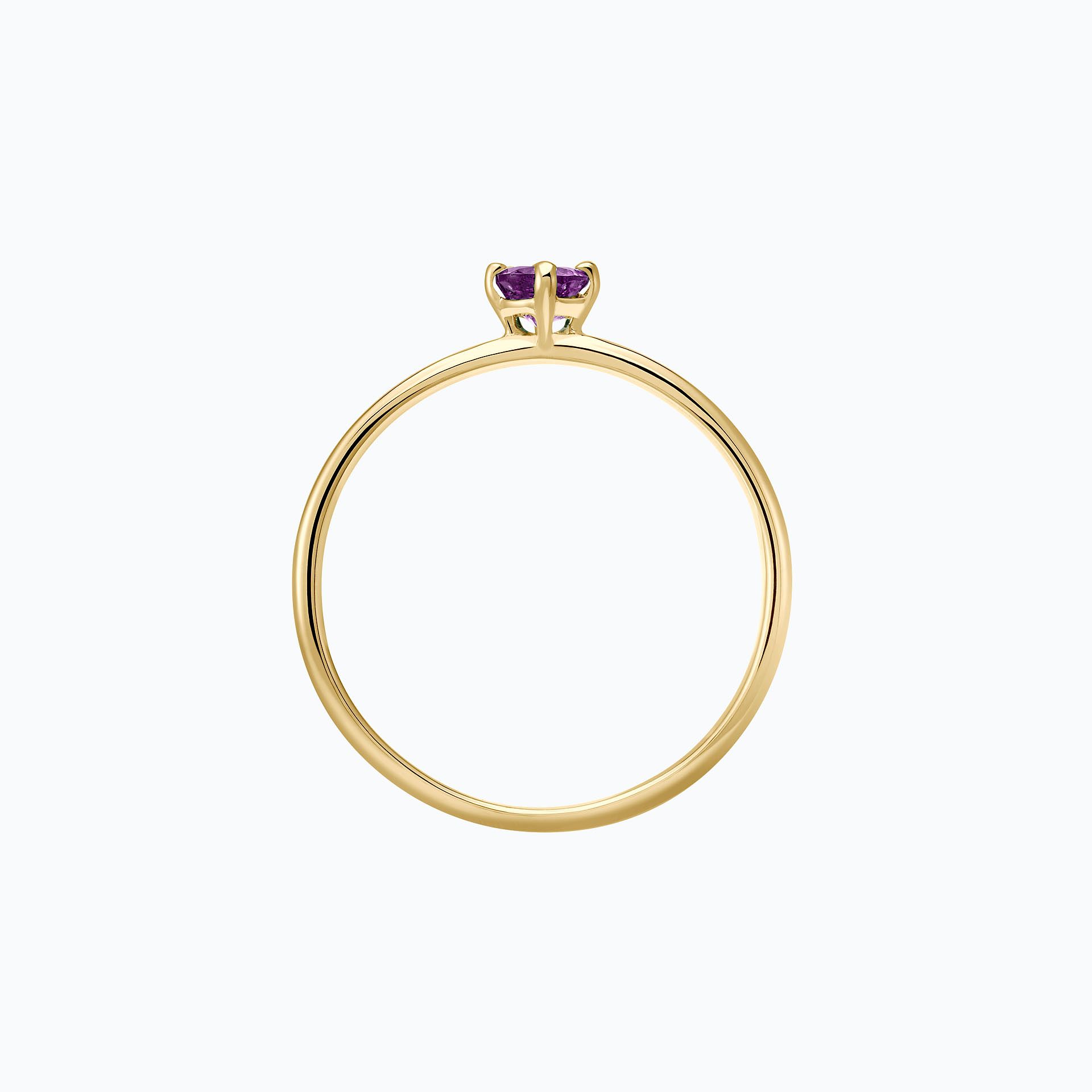 Solitaire Alva Saphir Violet 3.5 mm