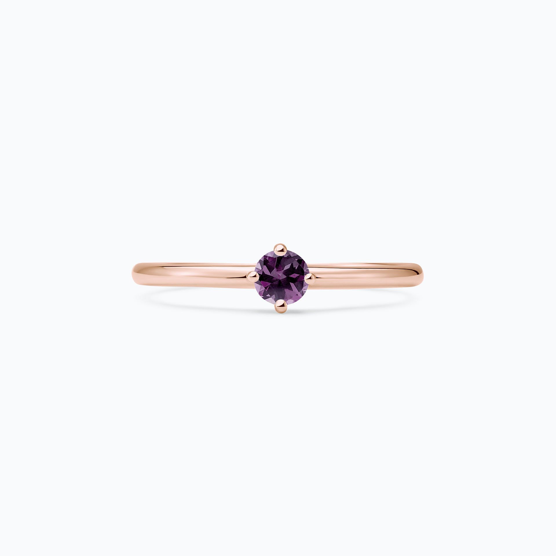Solitaire Alva Saphir Violet 3.5 mm