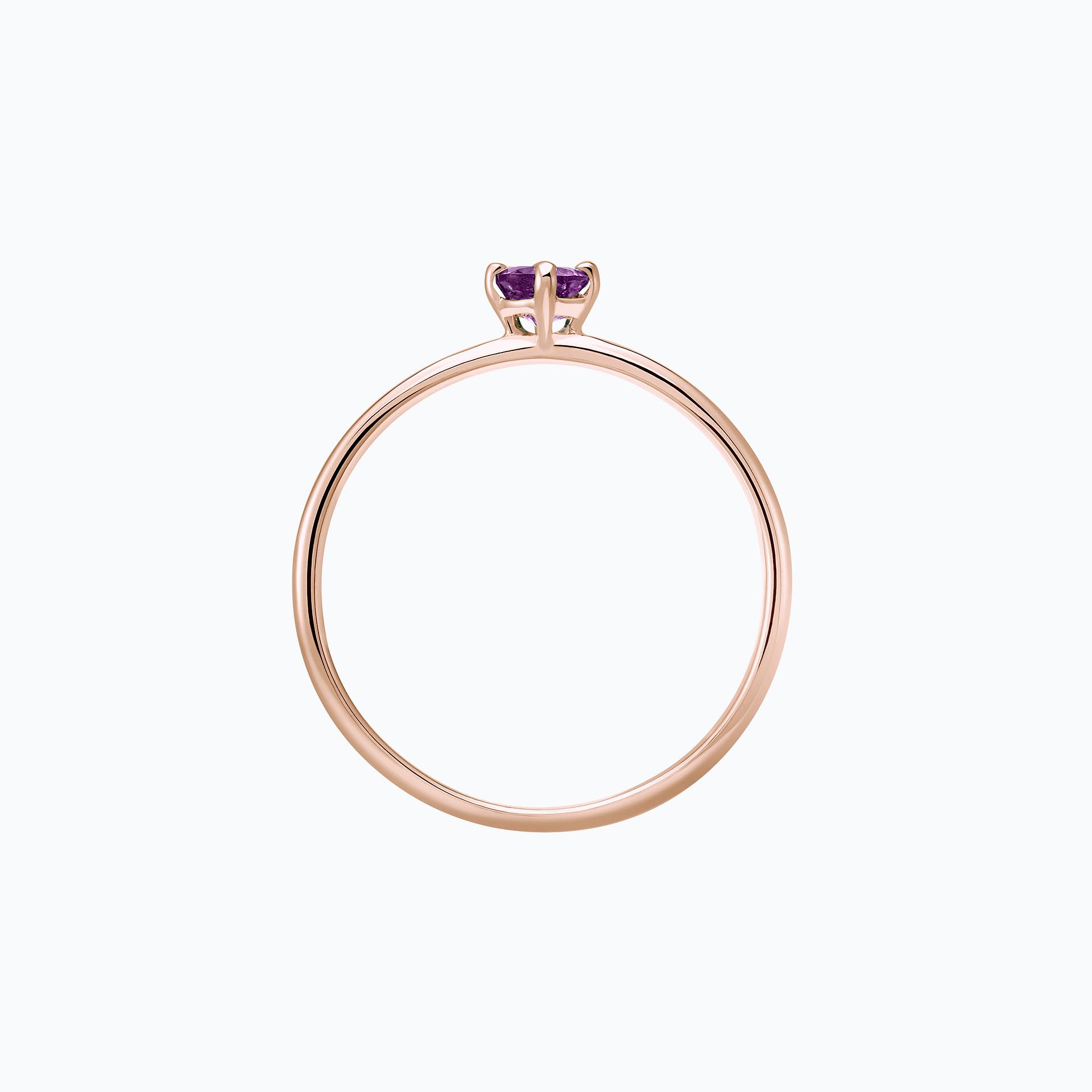 Solitaire Alva Saphir Violet 3.5 mm