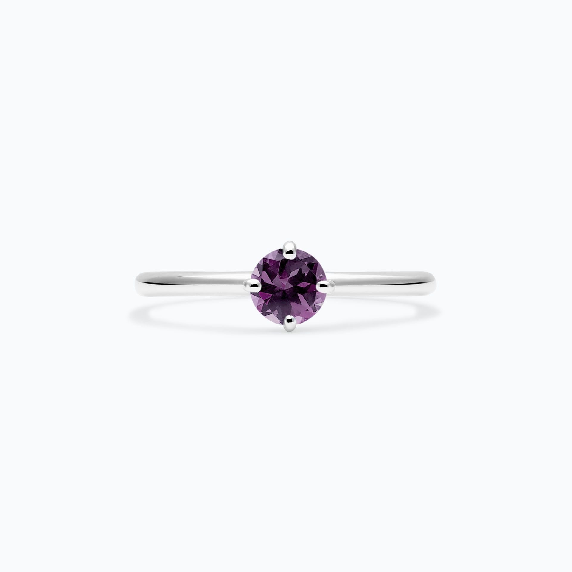 Solitaire Alva Saphir Violet 4.5 mm