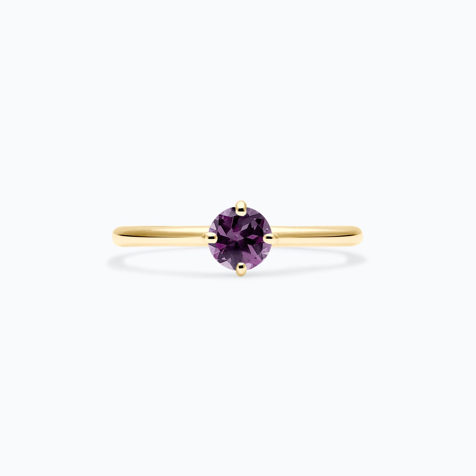 Solitaire Alva Saphir Violet 4.5 mm