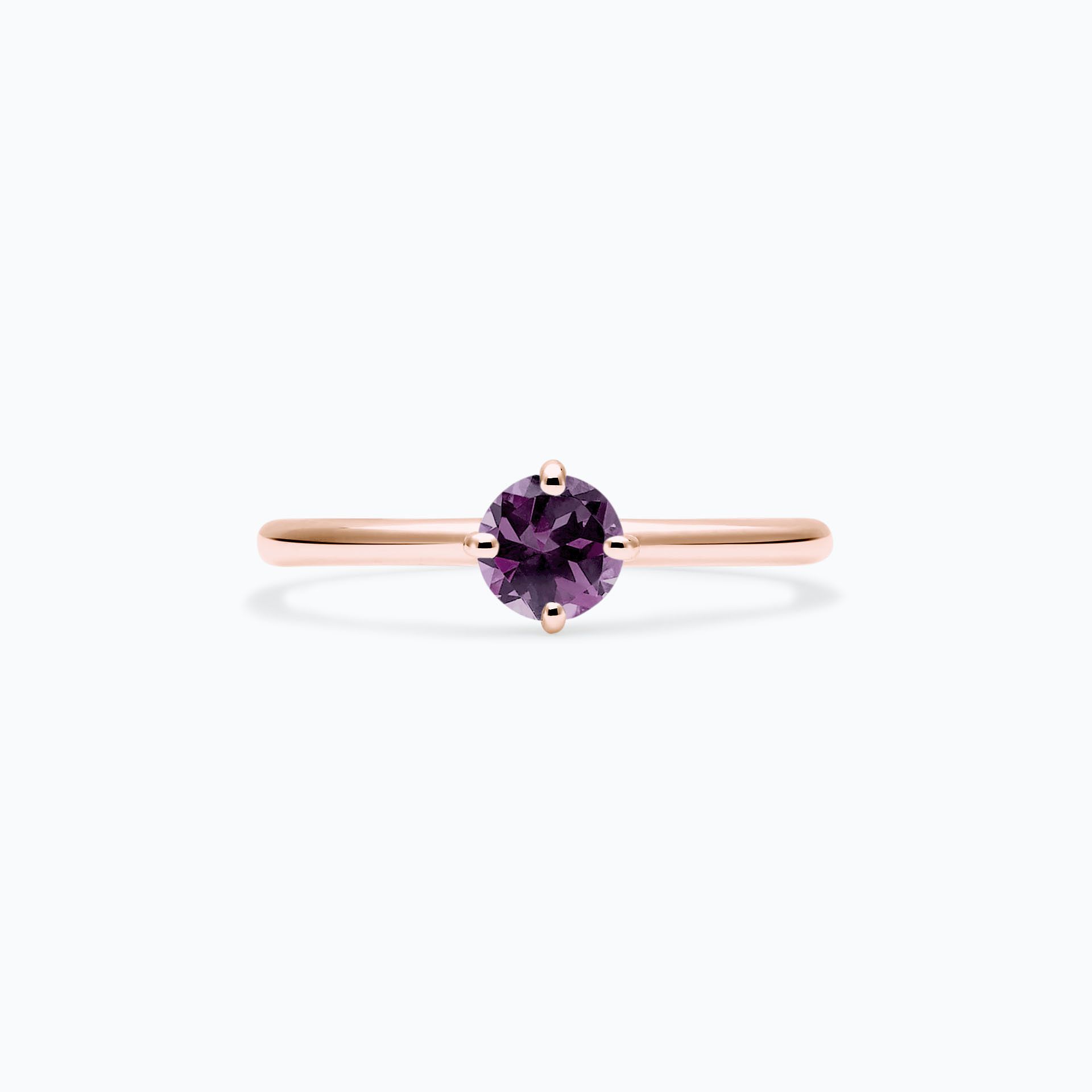 Solitaire Alva Saphir Violet 4.5 mm
