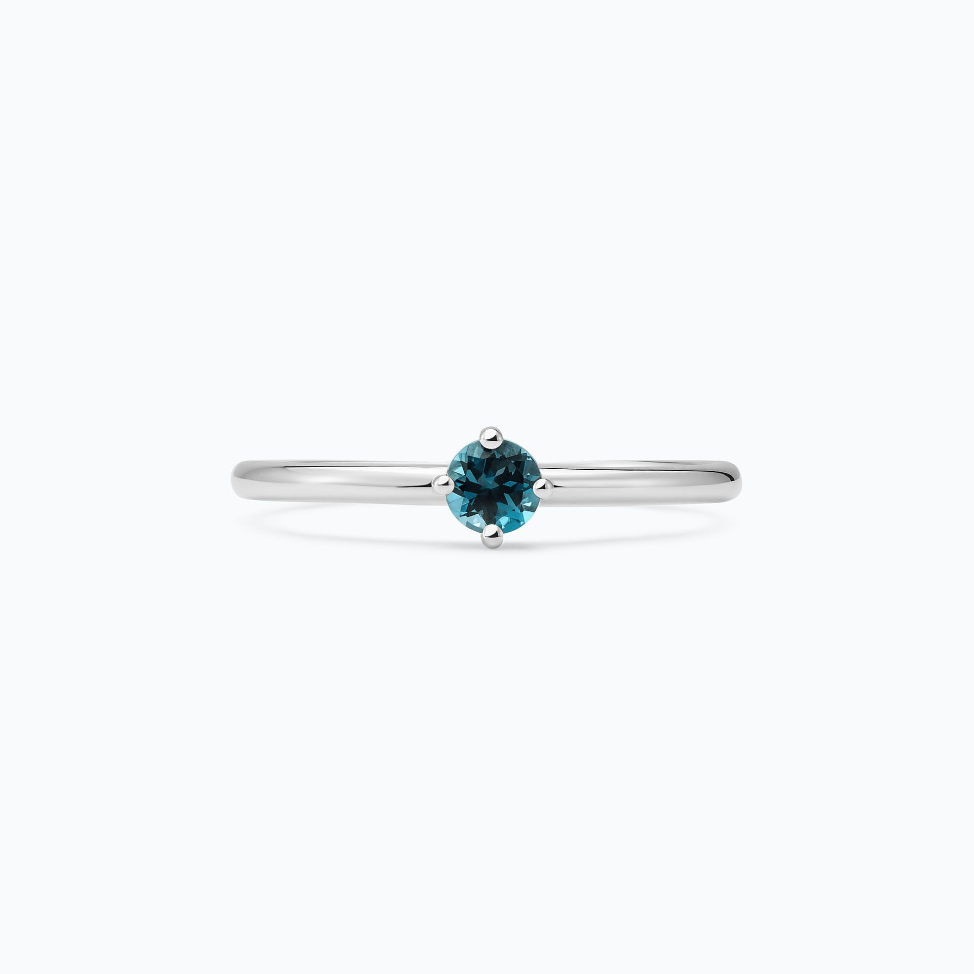 Solitaire Alva Topaze Blue London 3.5 mm