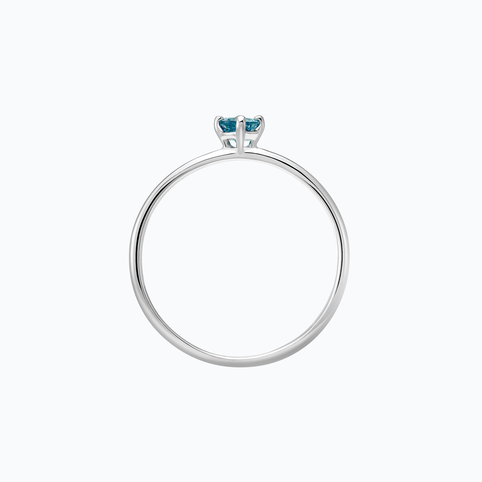 Solitaire Alva Topaze Blue London 3.5 mm