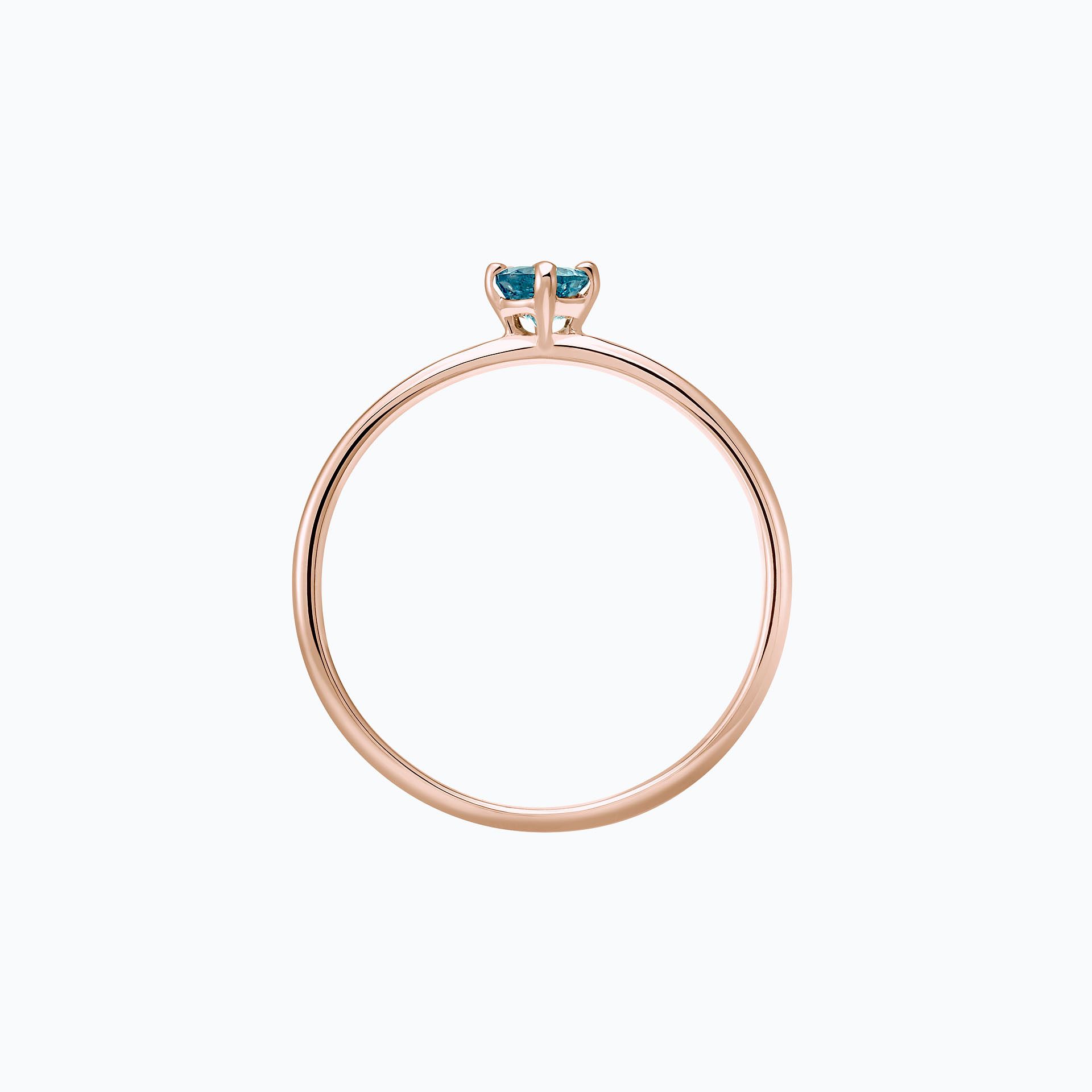 Solitaire Alva Topaze Blue London 3.5 mm