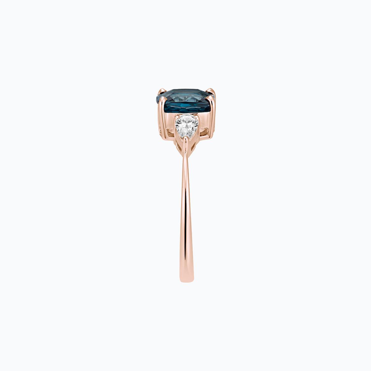 Solitaire Buckingham Topaze Blue London 7 x 7 mm