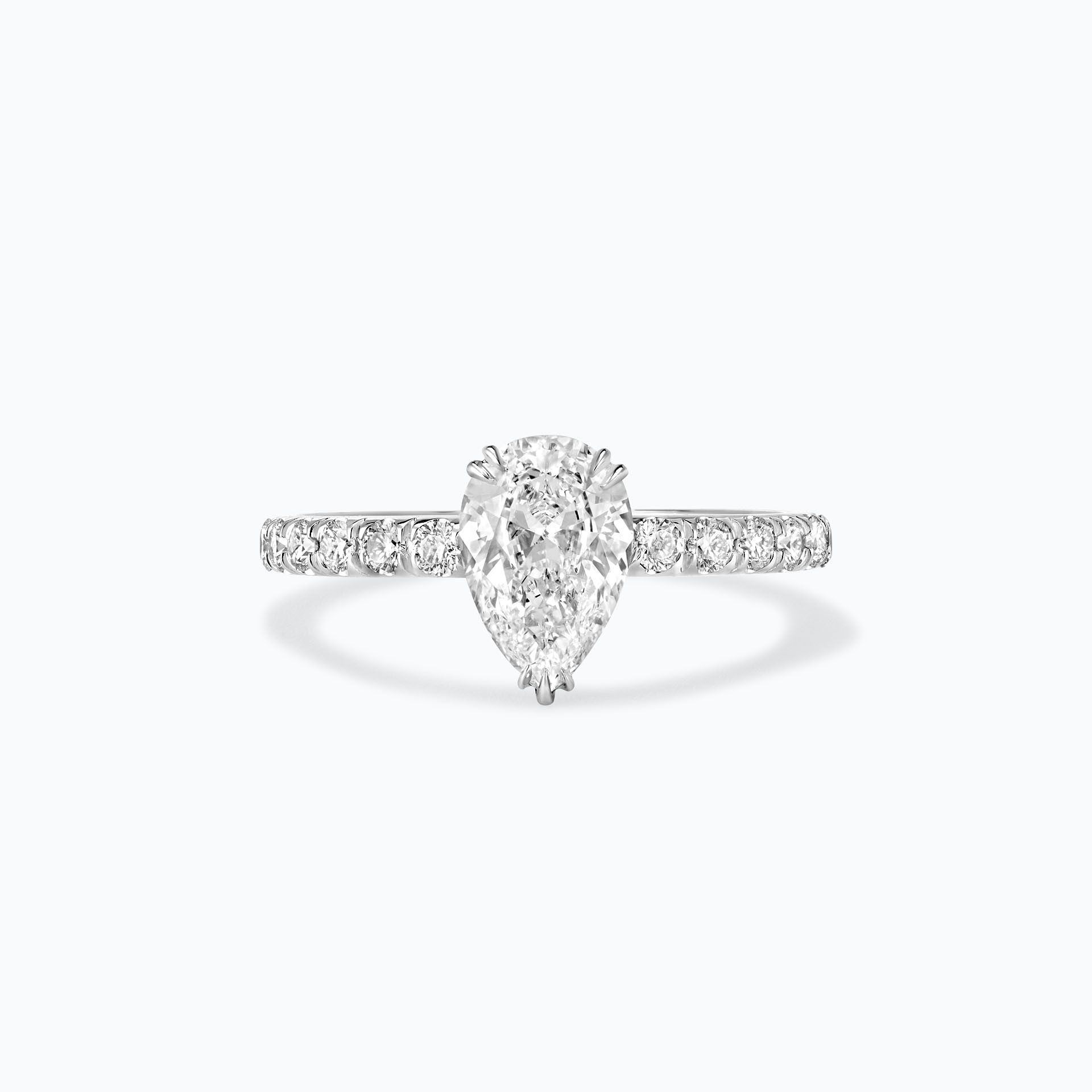 Solitaire Pavé Calla Diamant de Synthèse