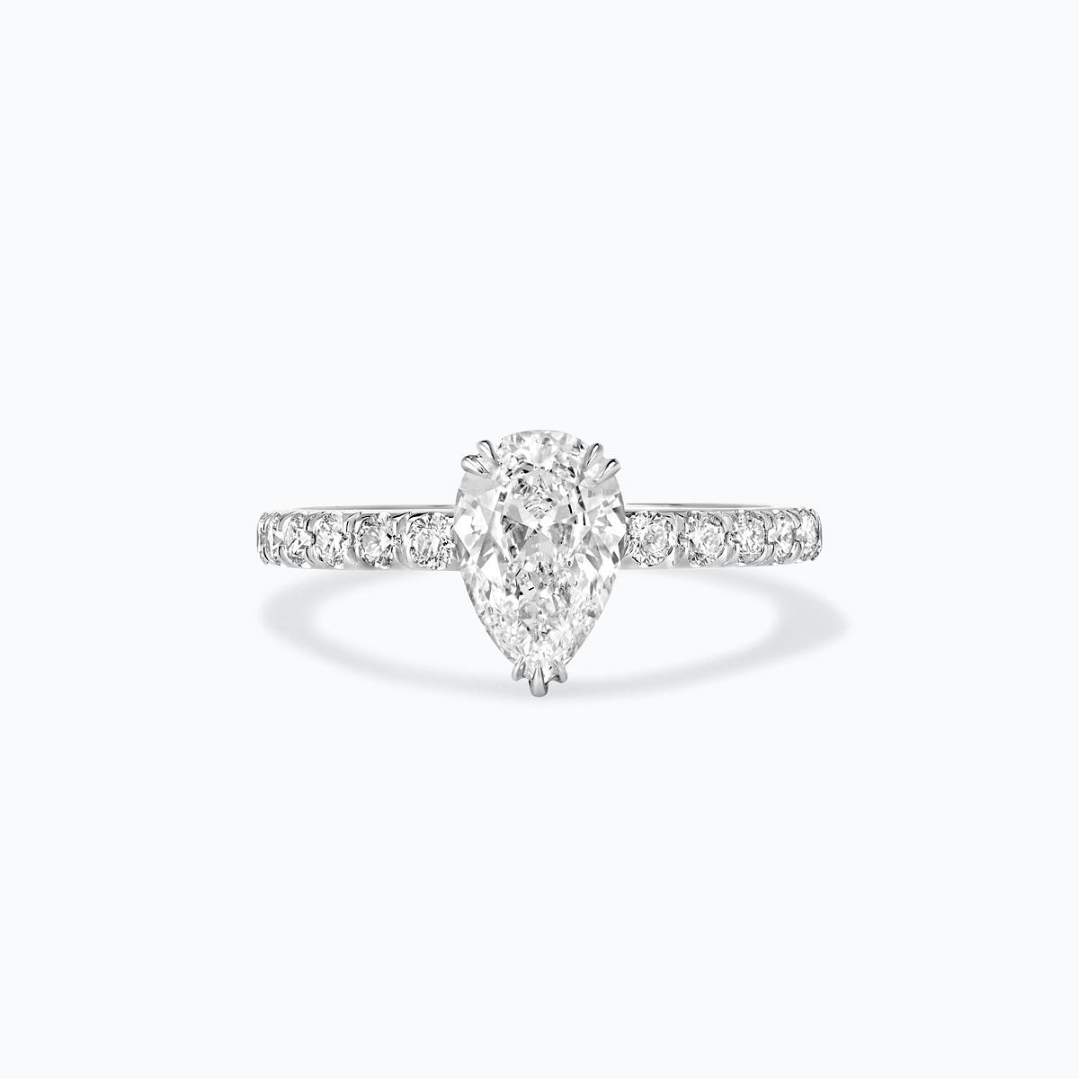 Solitaire Pavé Calla Diamant de Synthèse