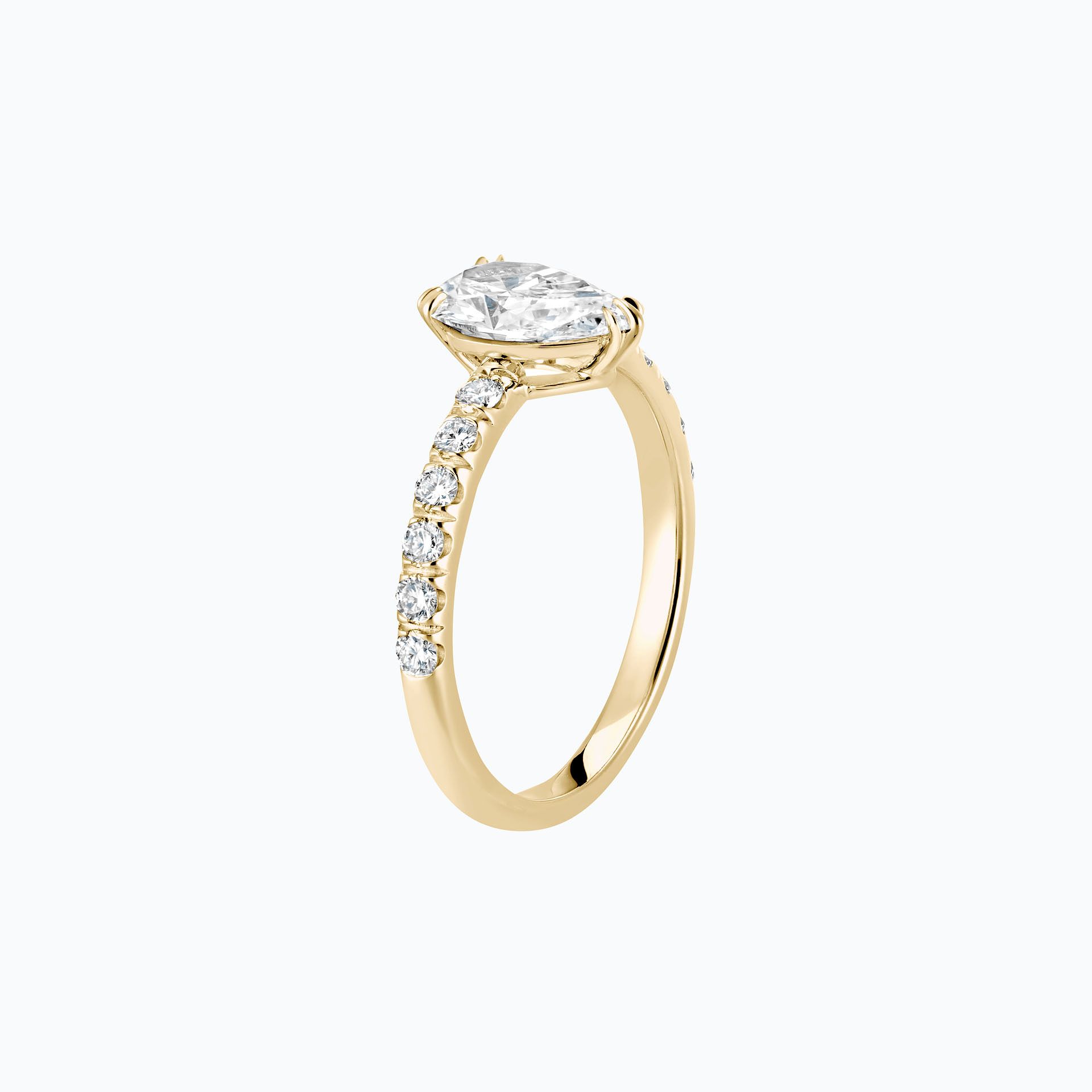 Solitaire Pavé Calla