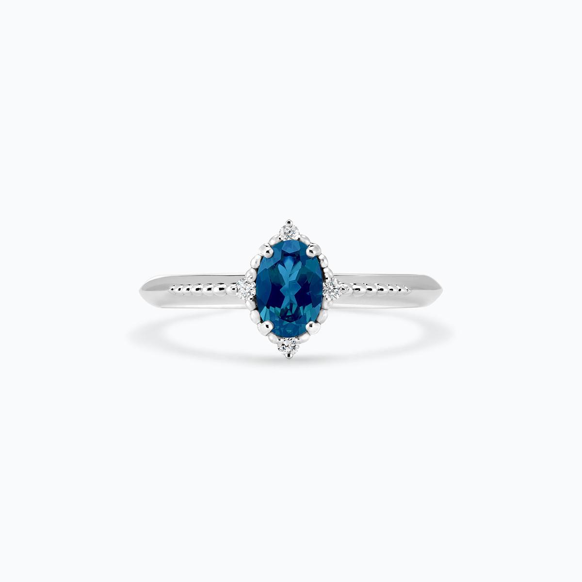 Solitaire Colette Topaze Blue London