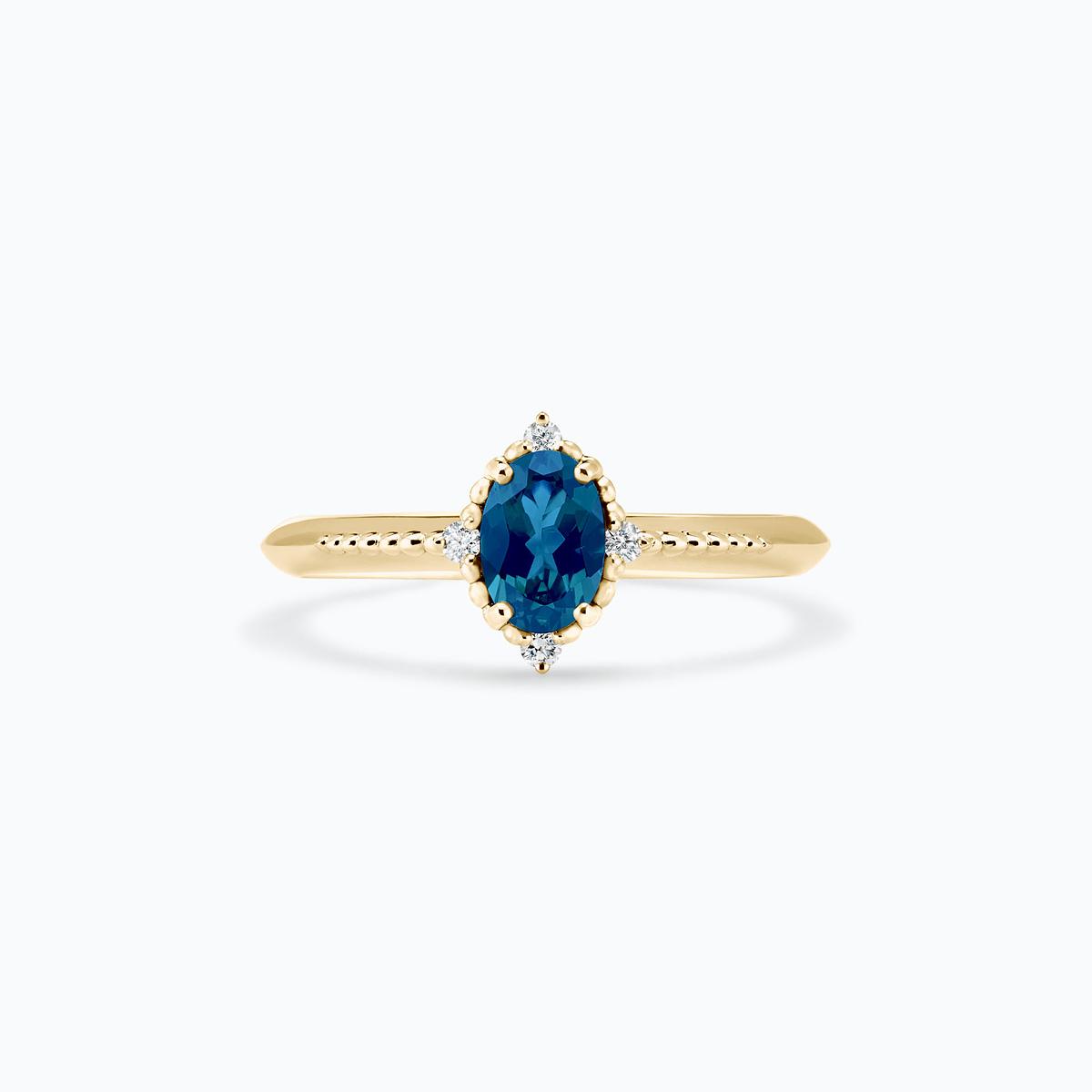 Solitaire Colette Topaze Blue London