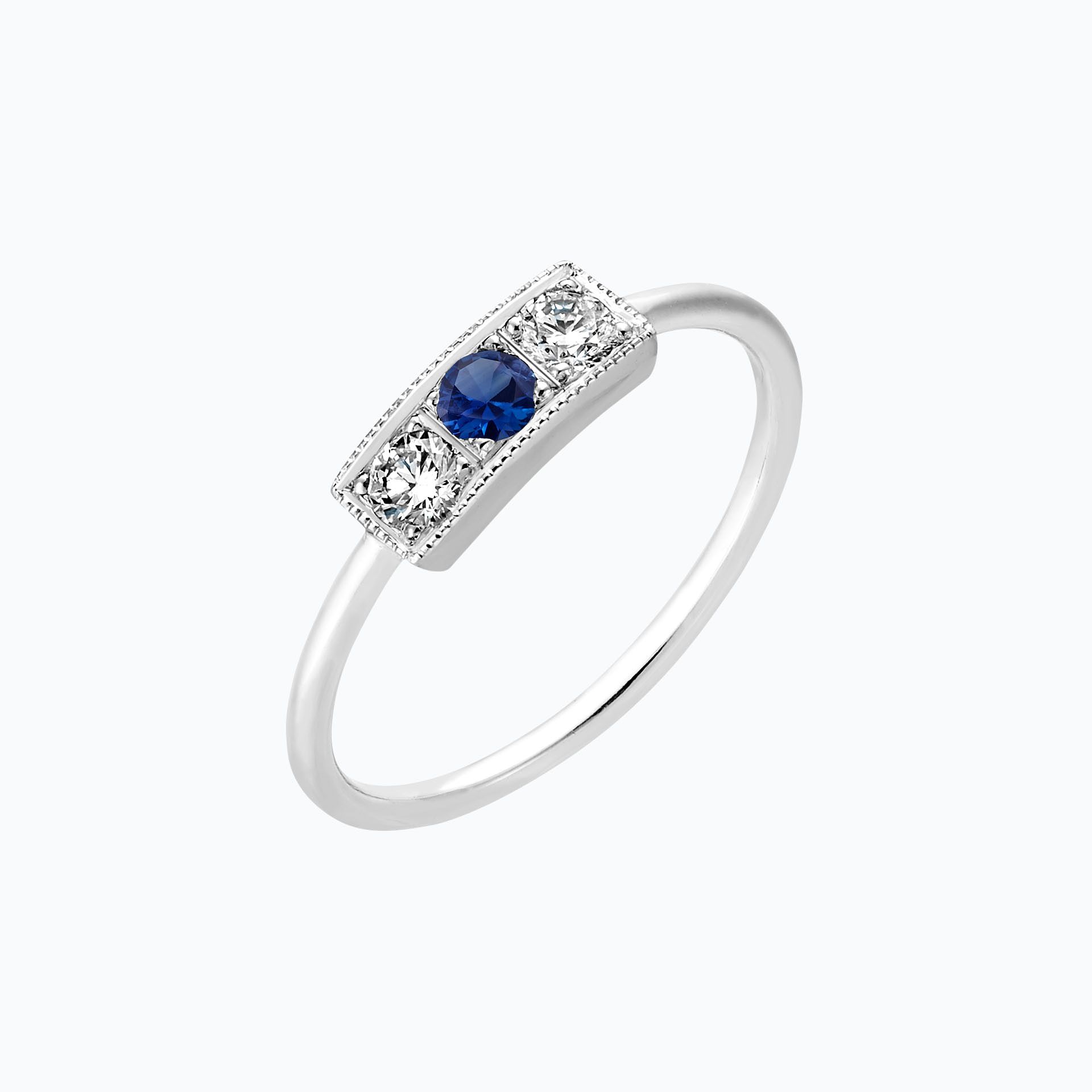Solitaire Cybèle Millegrain Saphir
