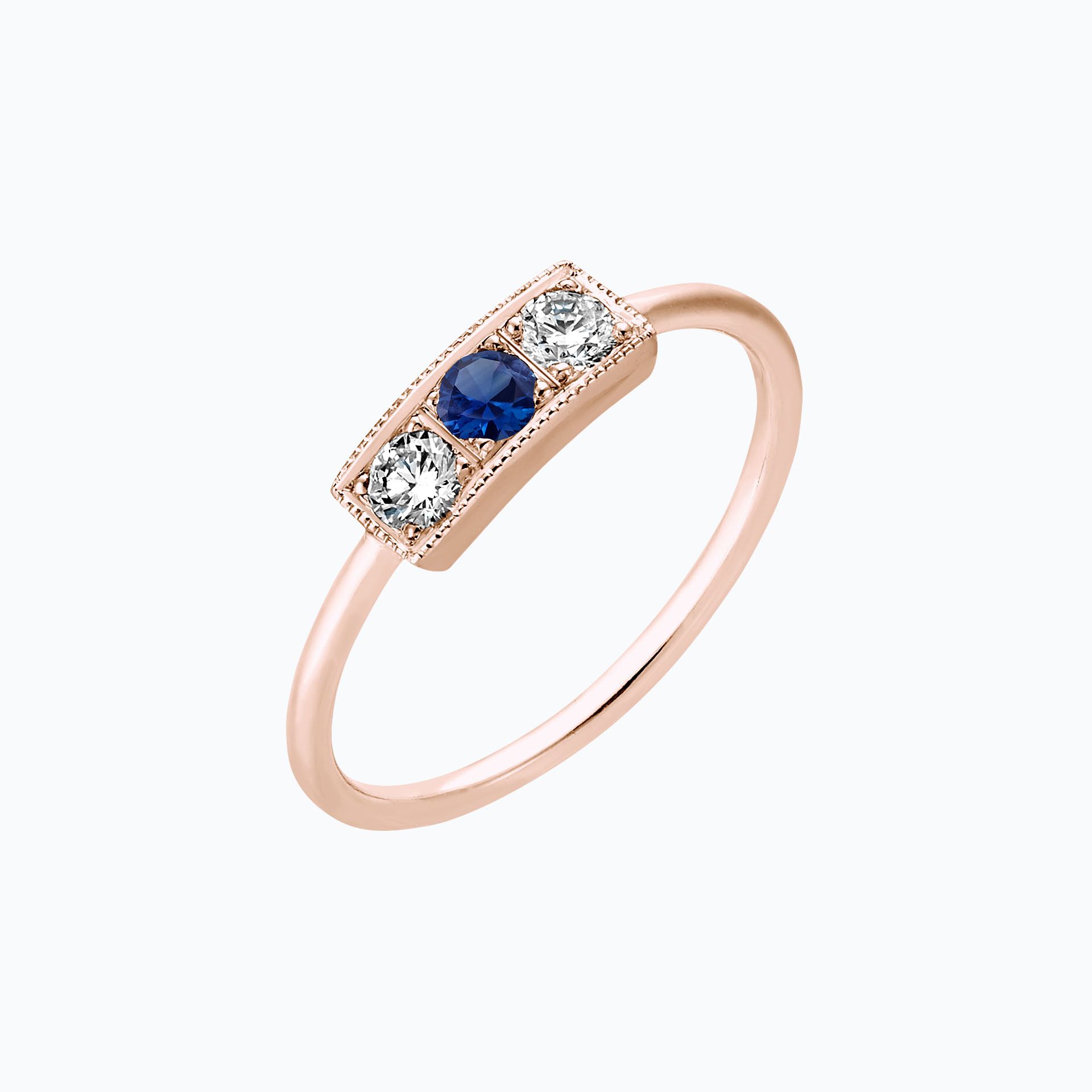 Solitaire Cybèle Millegrain Saphir