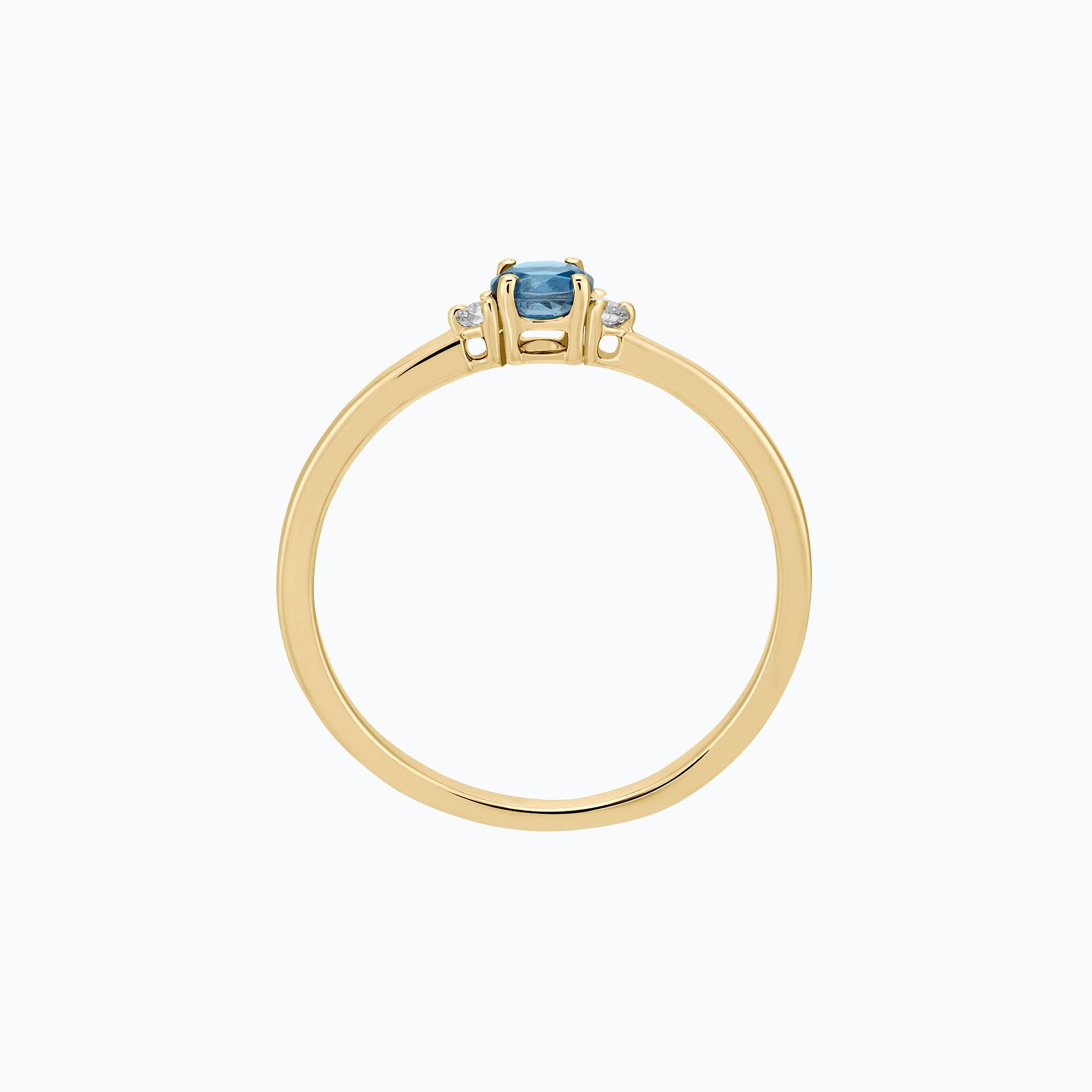Solitaire Lolly Aigue-Marine 3.5 mm