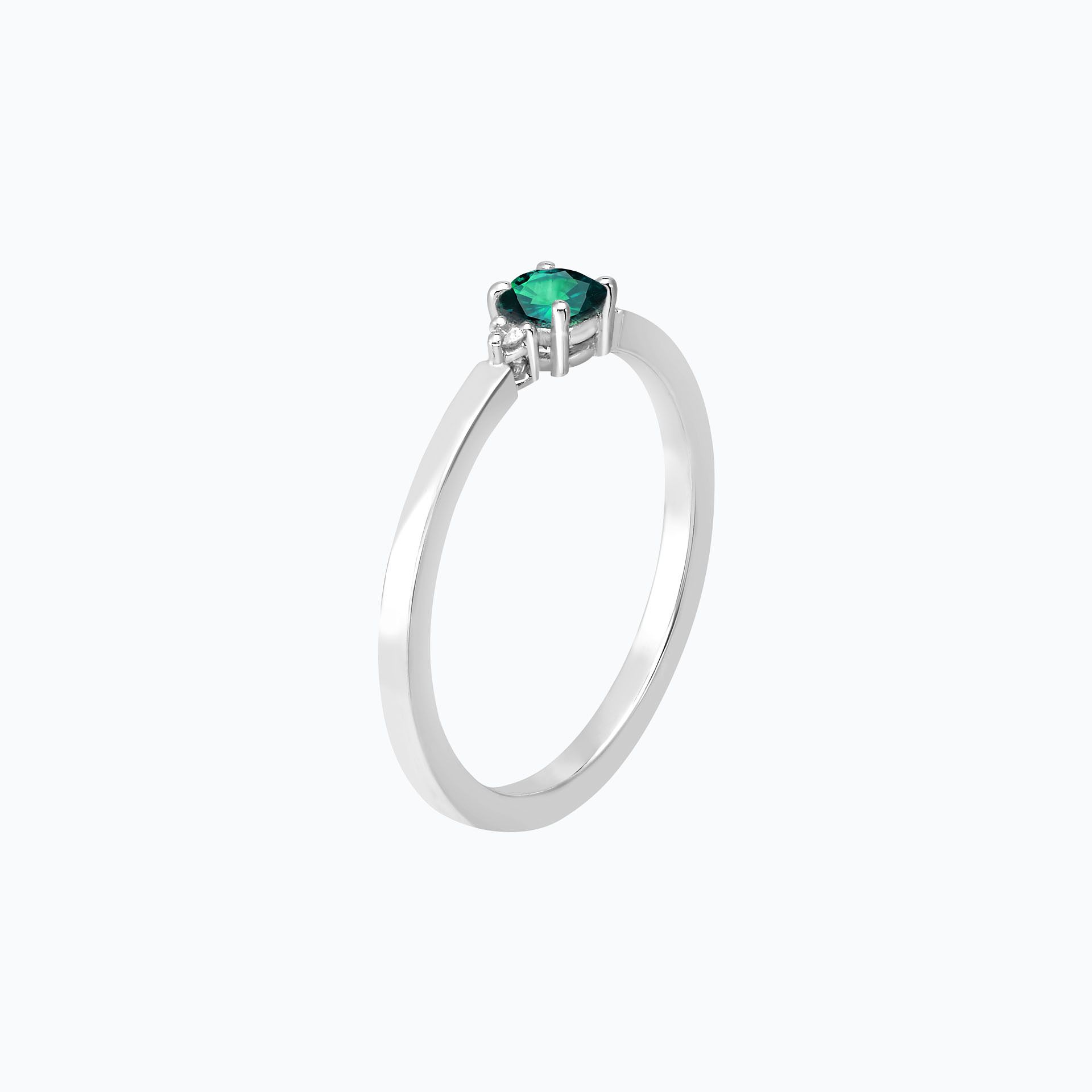 Solitaire Lolly Émeraude 4.5 mm