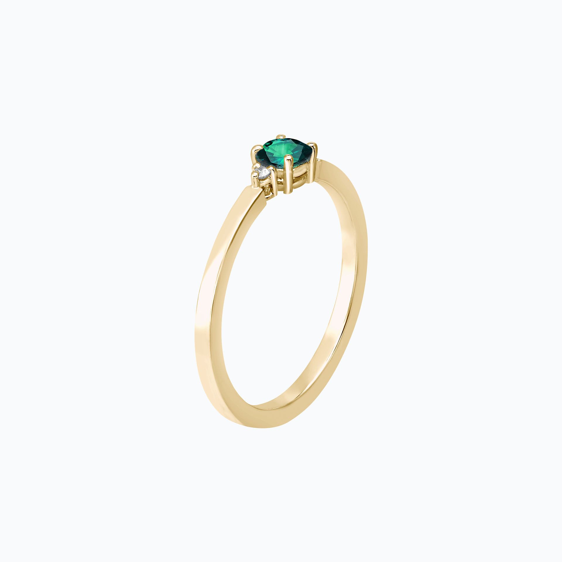 Solitaire Lolly Émeraude 4.5 mm