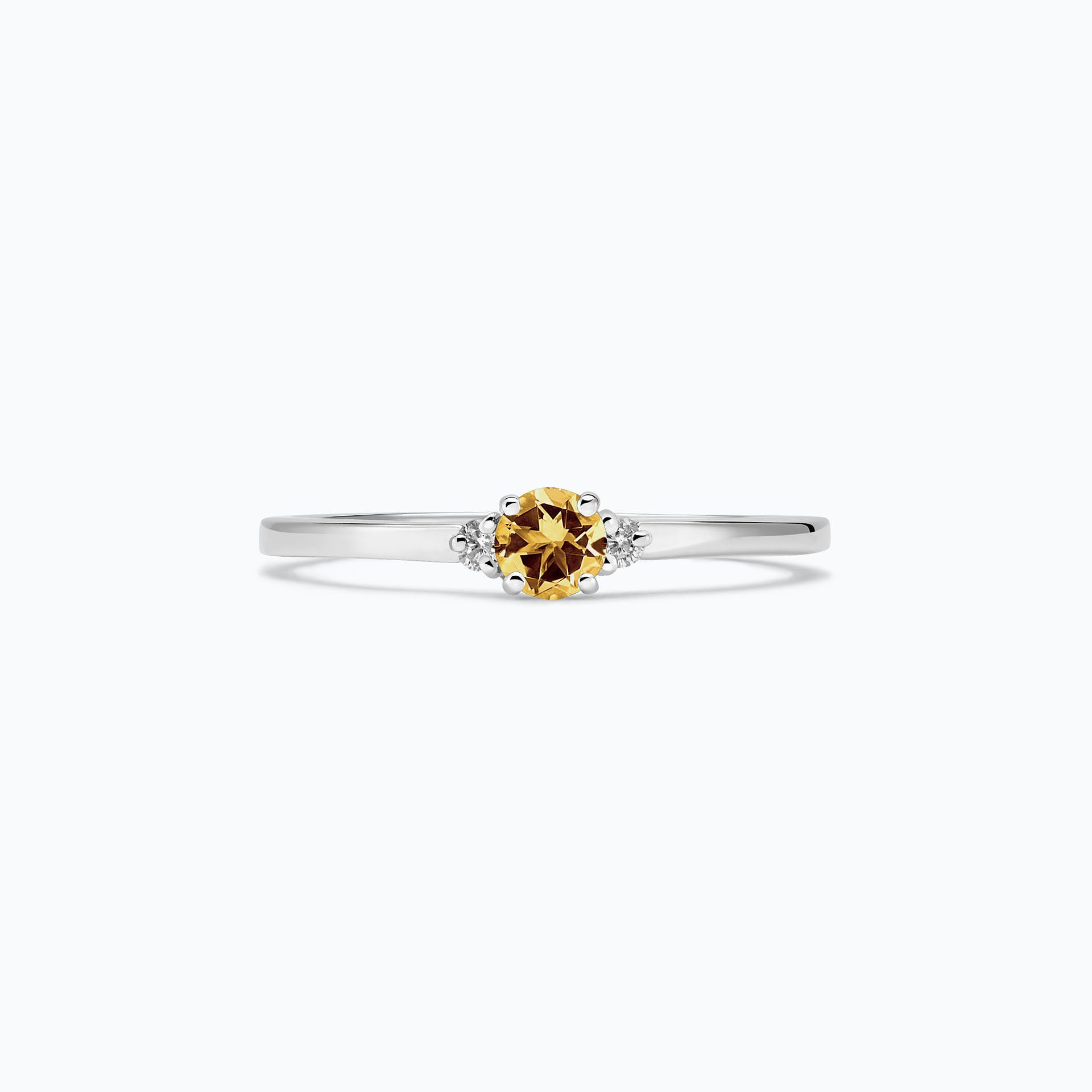 Solitaire Lolly Saphir Jaune Tournesol 3.5 mm
