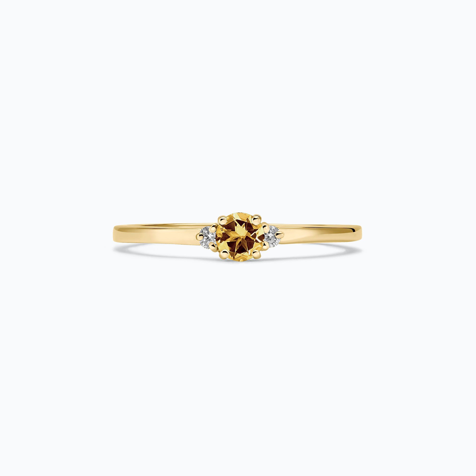 Solitaire Lolly Saphir Jaune Tournesol 3.5 mm