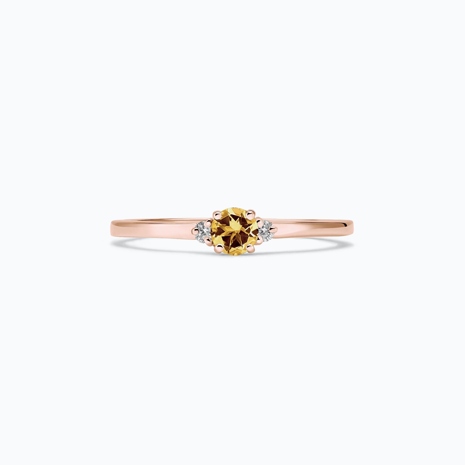 Solitaire Lolly Saphir Jaune Tournesol 3.5 mm